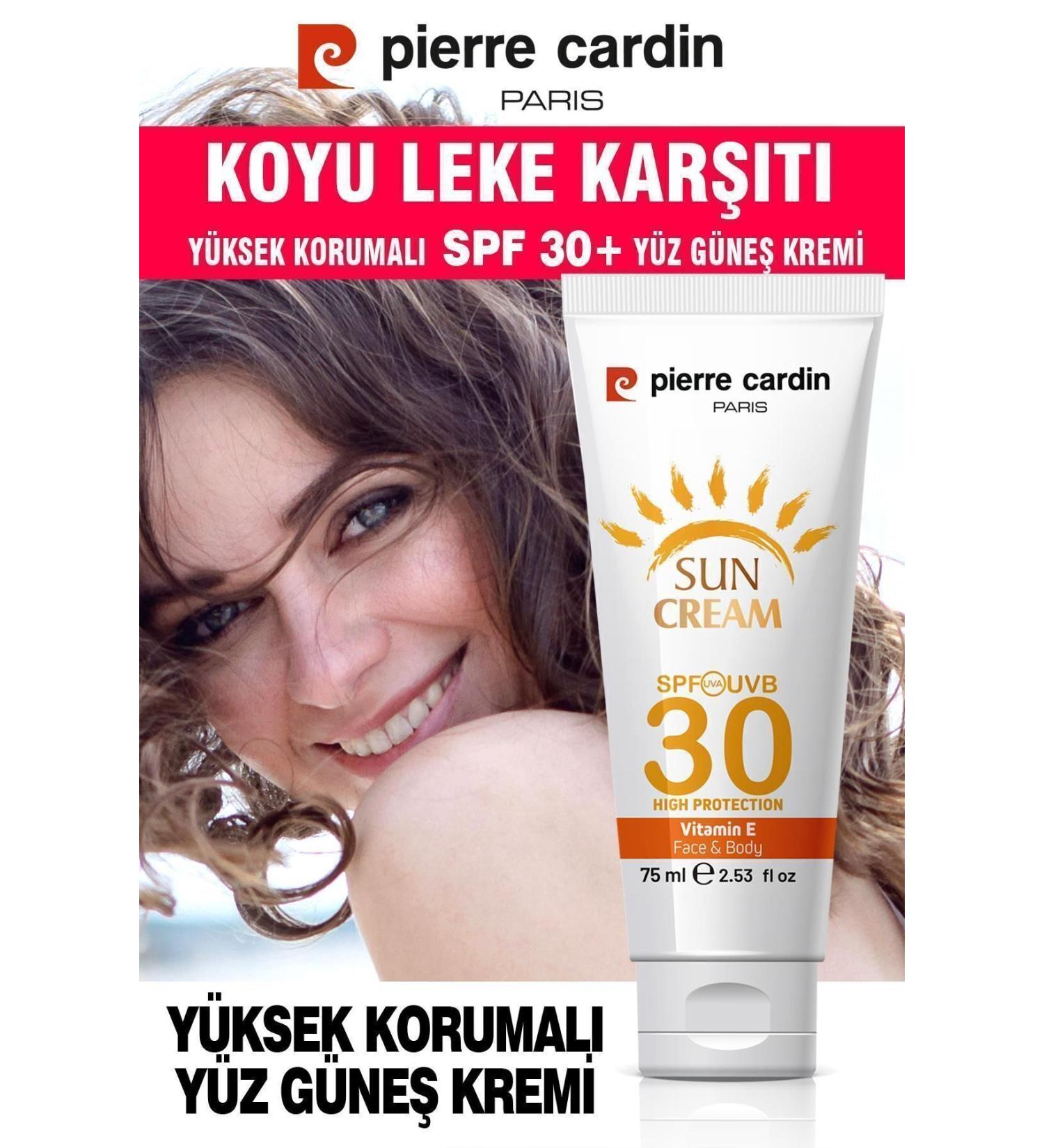 Pierre Cardin Spf 30 Anti-Spot High Protection Face Sun Cream 75 ml For Normal and Dry Skin - Buy Online on GoSupps.com