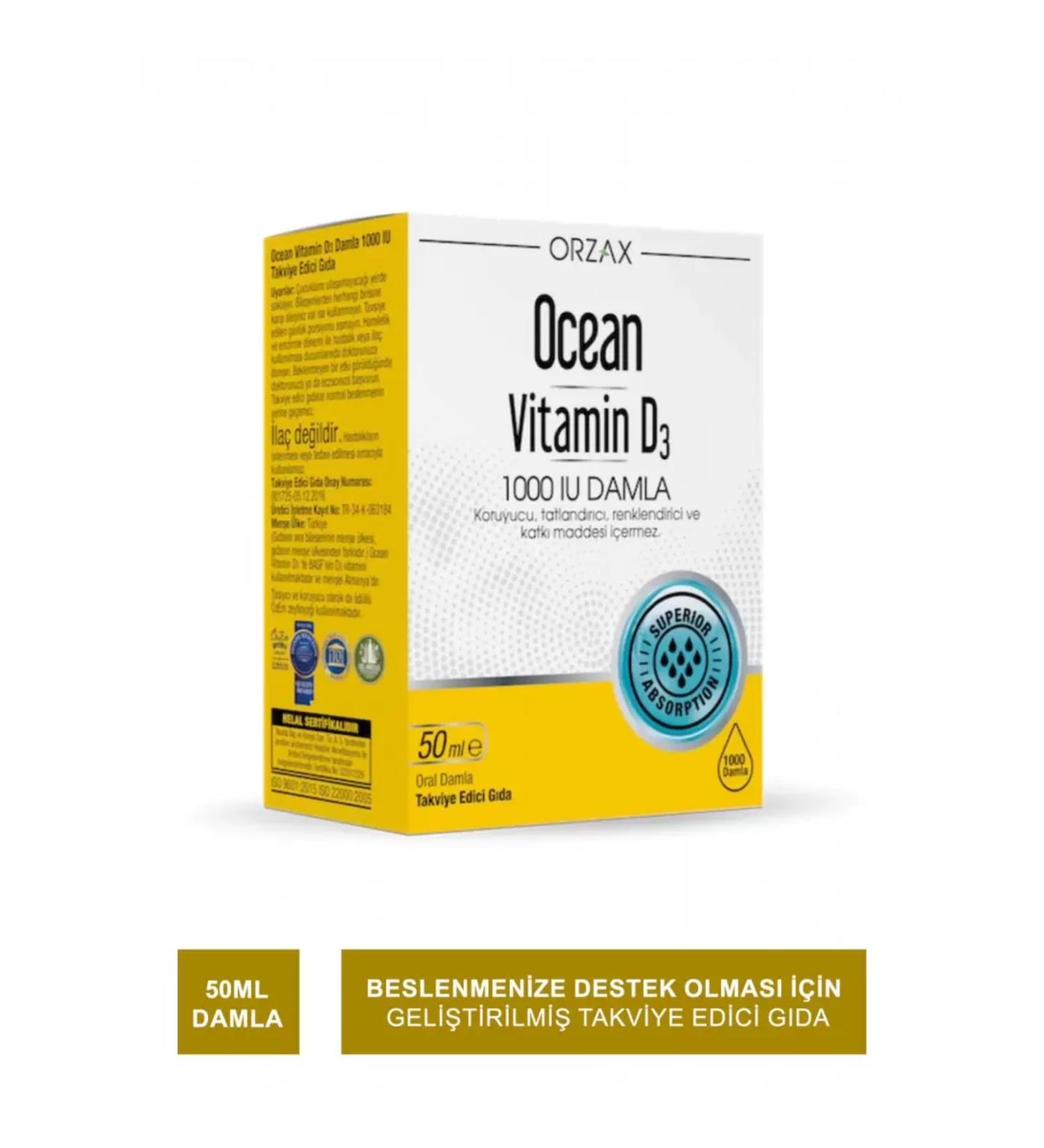 Ocean Vitamin D3 1000 IU