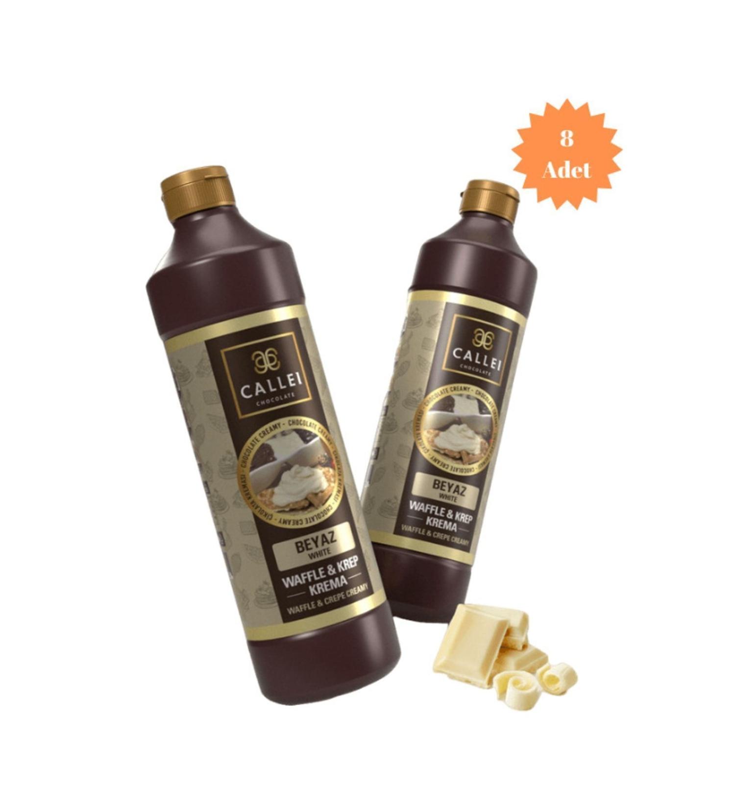 Callei White Waffle and Crepe Sauce 8 Pieces