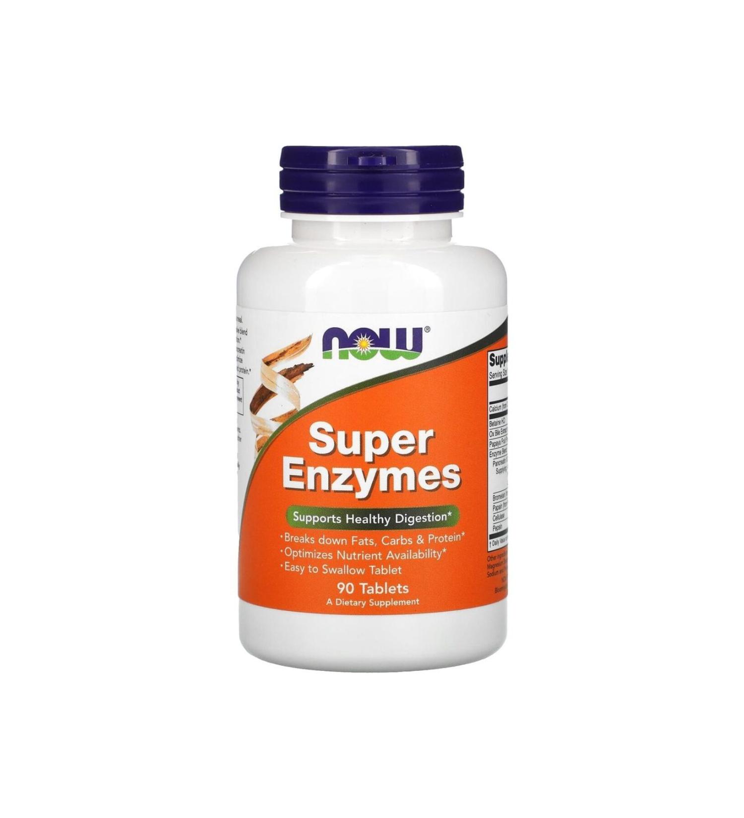 Now Super Enzymes 90 Tablets