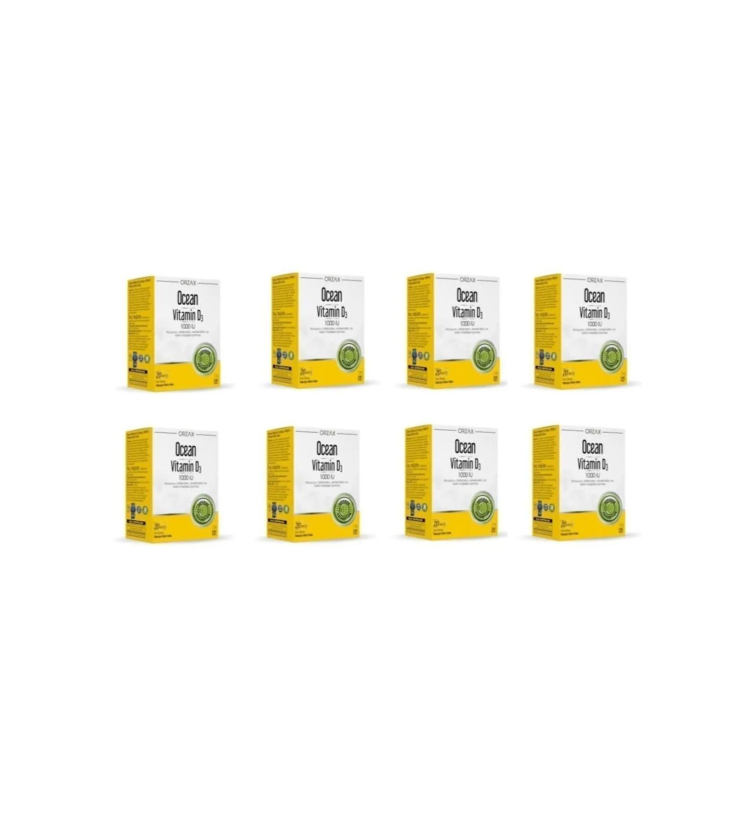 Ocean Vitamin D3 1000 IU 20 ML SPRAY X8