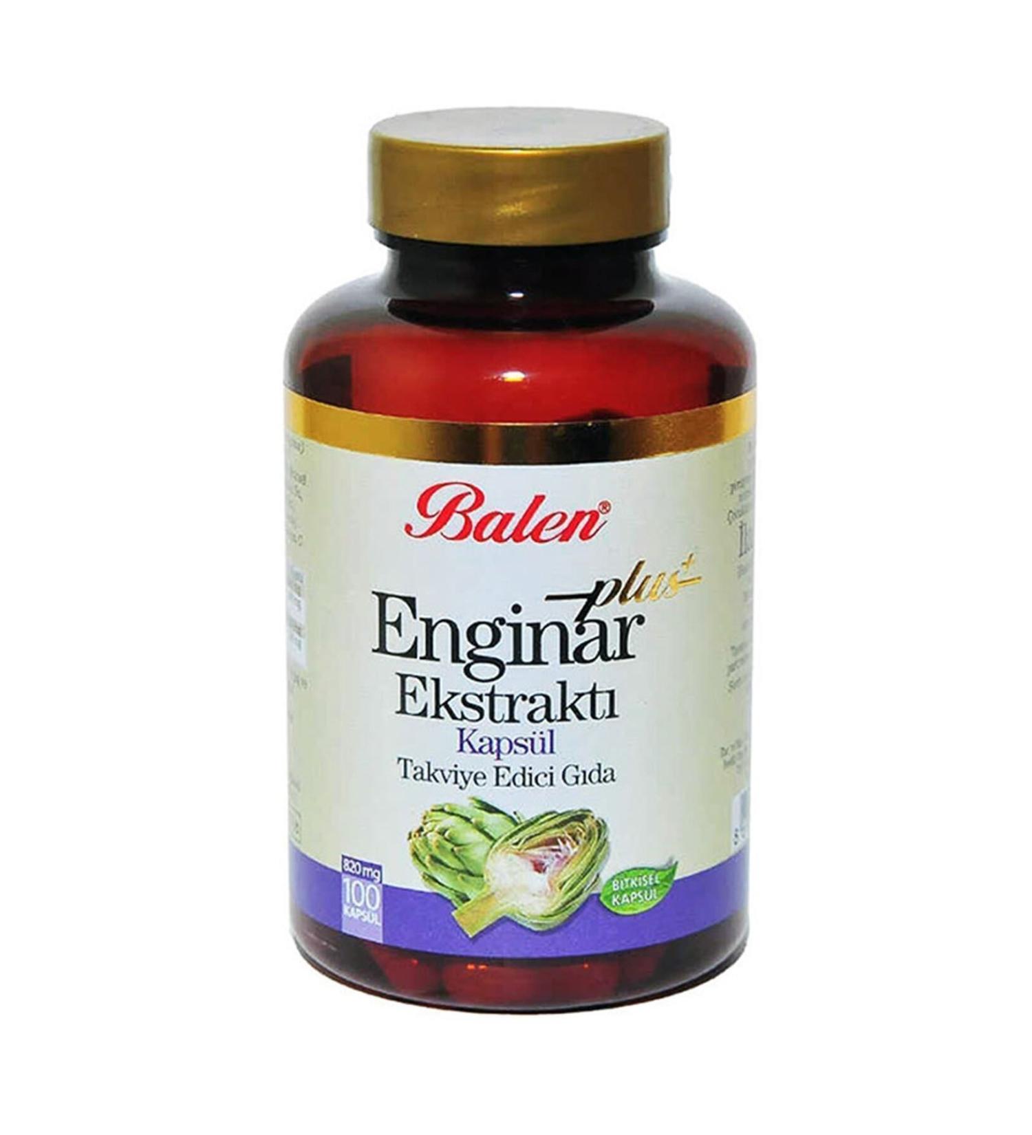 Balen Artichoke Plus Extract 820 Mg 100 Capsules
