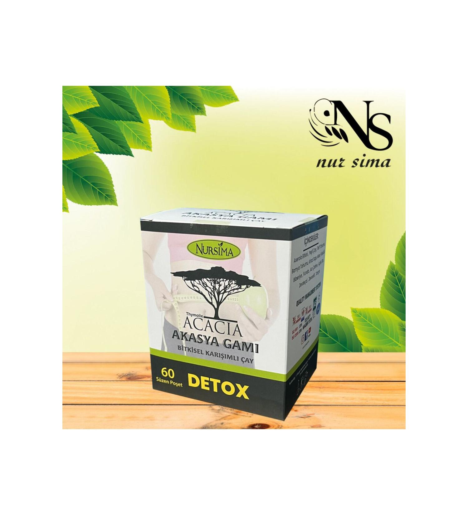 Nursima Acacia Acacia Gum Detox Tea 60 Filtering Bags
