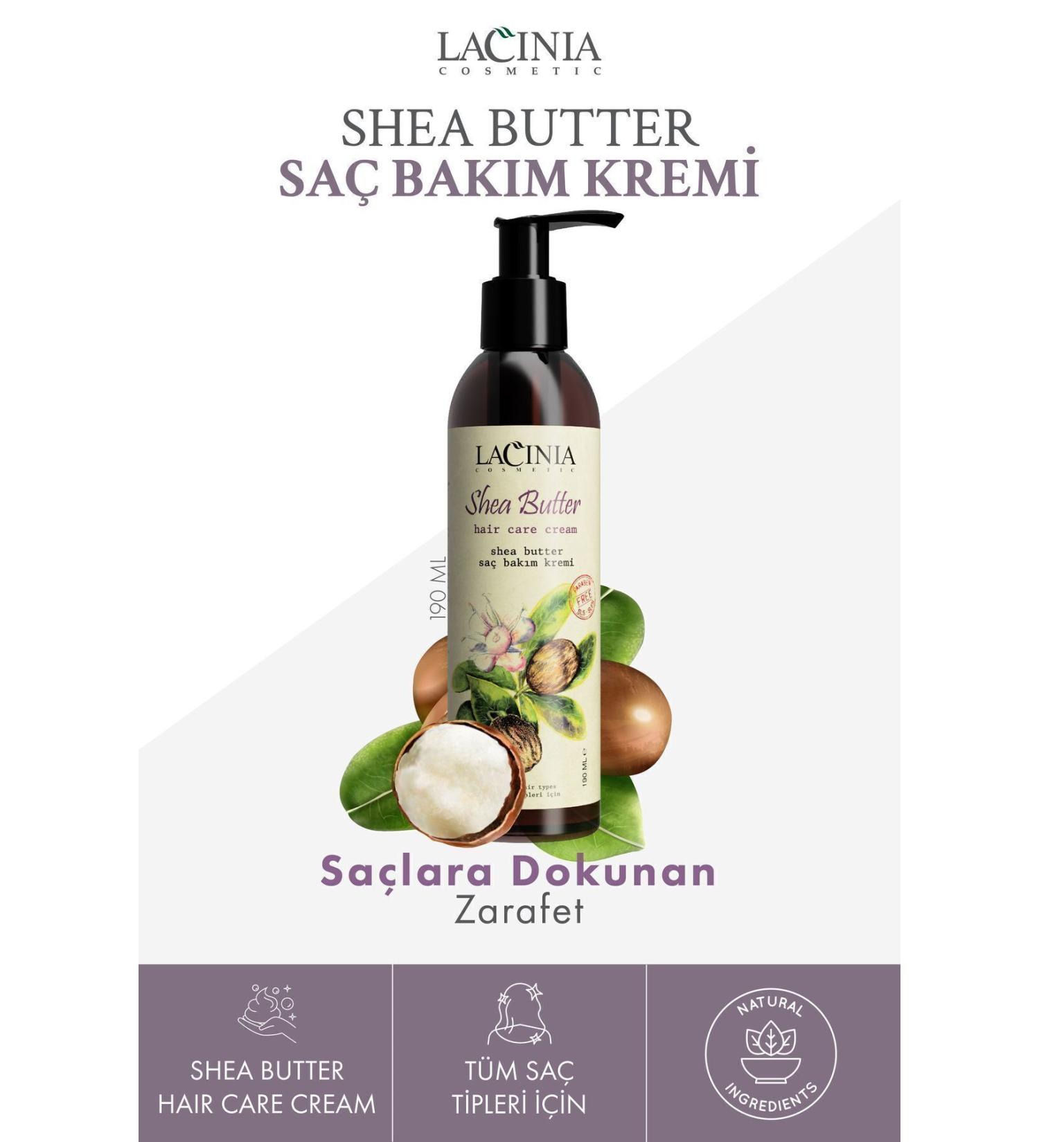 Lacinia Hair Care Cream - Shea Butter 190ml - Buy Online on GoSupps.com