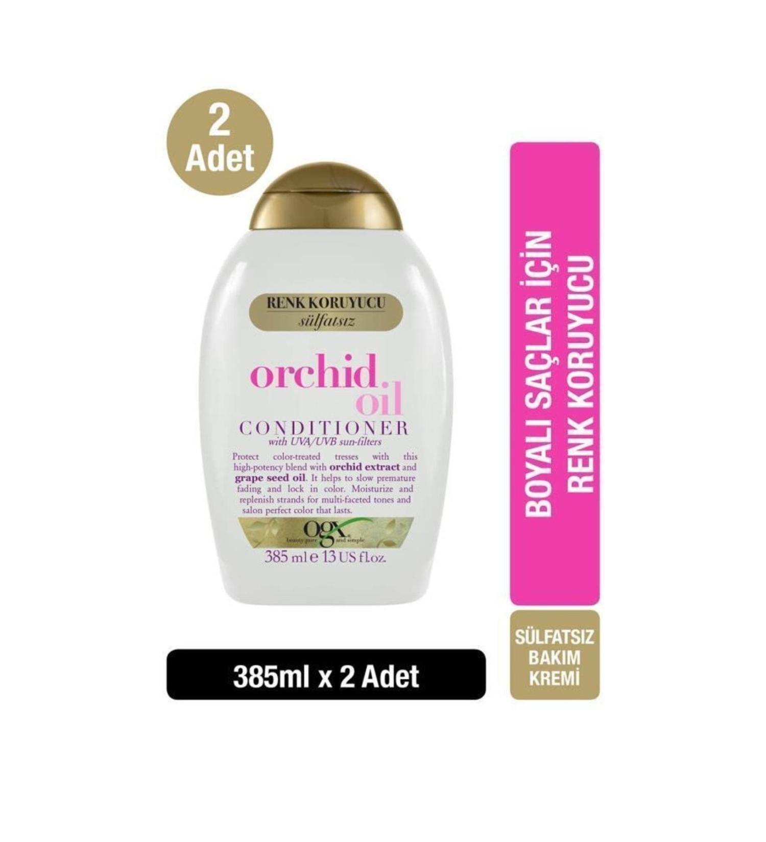 OGX Color Saver Orchid Oil Sulfate-Free Hair Conditioner 385 ml X2