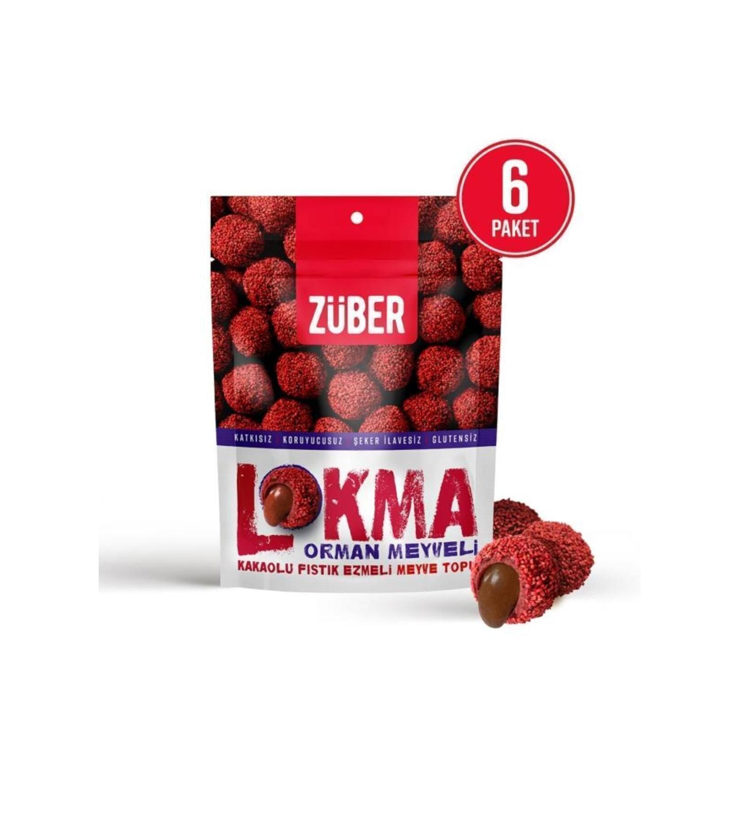 Z ber Lokma Forest Fruit 96g X 6 Pieces - Buy Online on GoSupps.com
