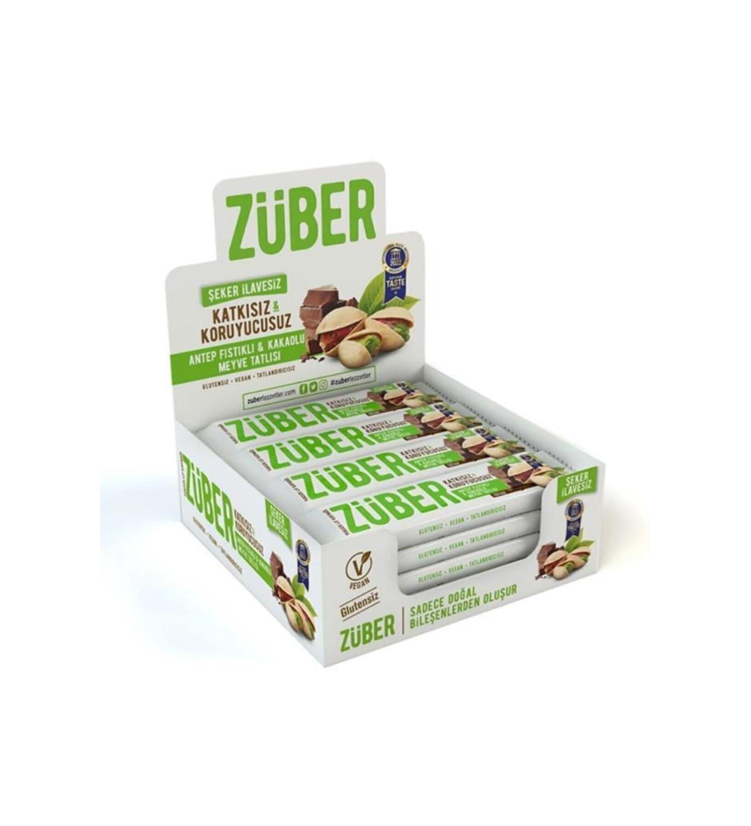 Z ber Fruit Bar with Pistachio and Cocoa 40g X 12 Pieces - Buy Online on GoSupps.com