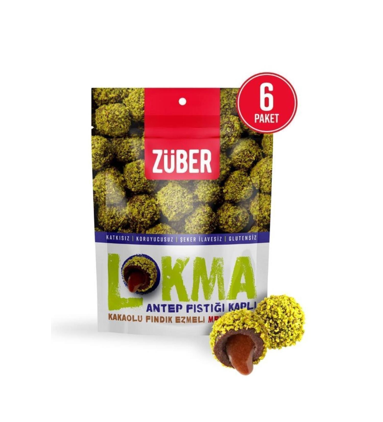 Zuber Lokma with Pistachio 96g X 6 Pieces - Buy Online on GoSupps.com