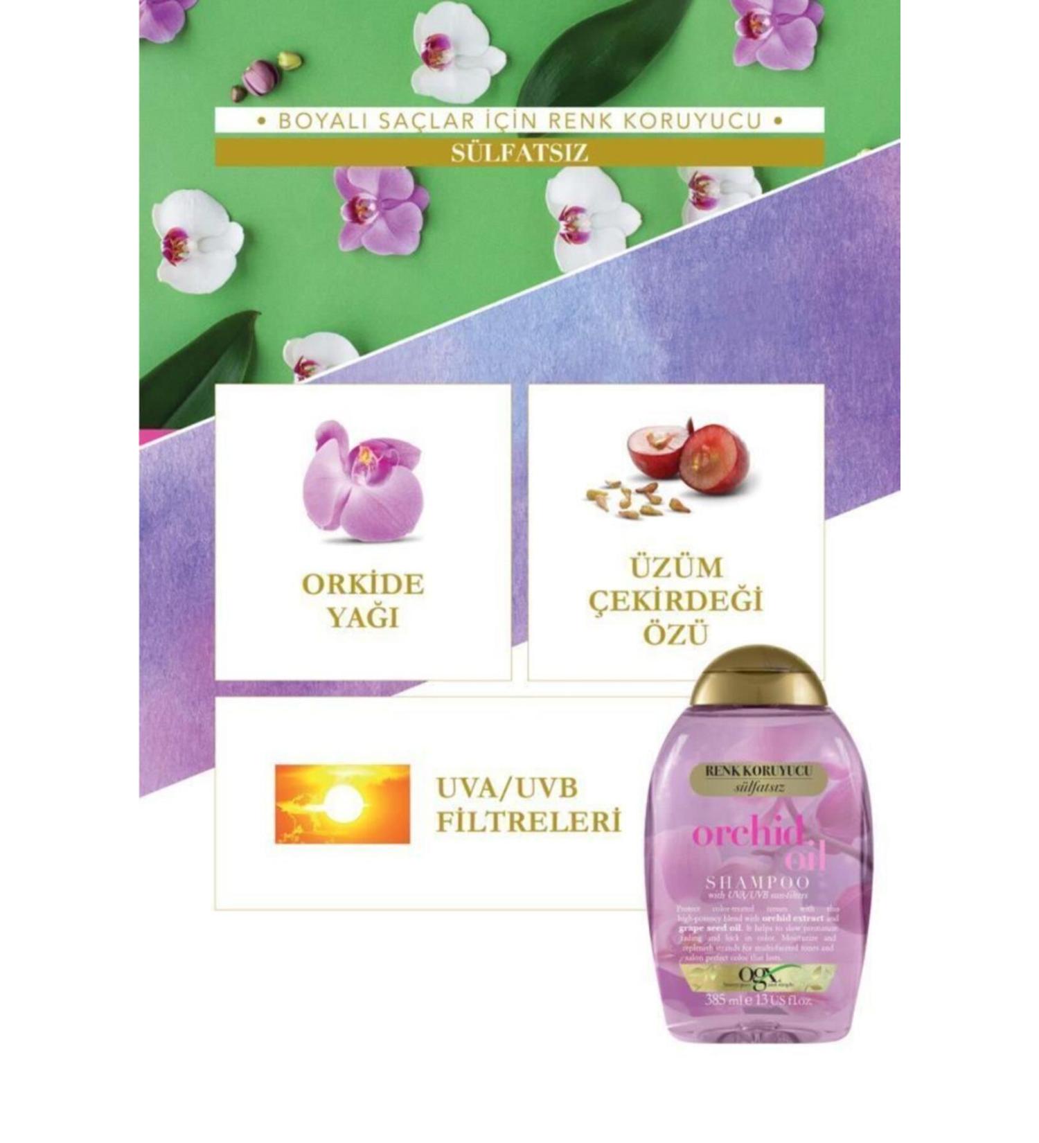 OGX Orchid Oil Sulfate Free Shampoo 385 ml