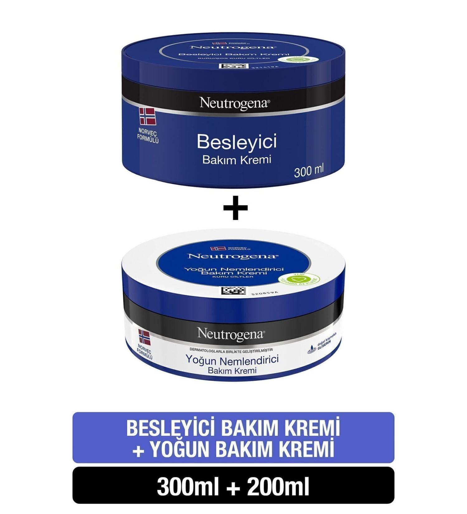 Neutrogena Norwegian Formula Nourishing Cream 300ml+200ml Intensive Care