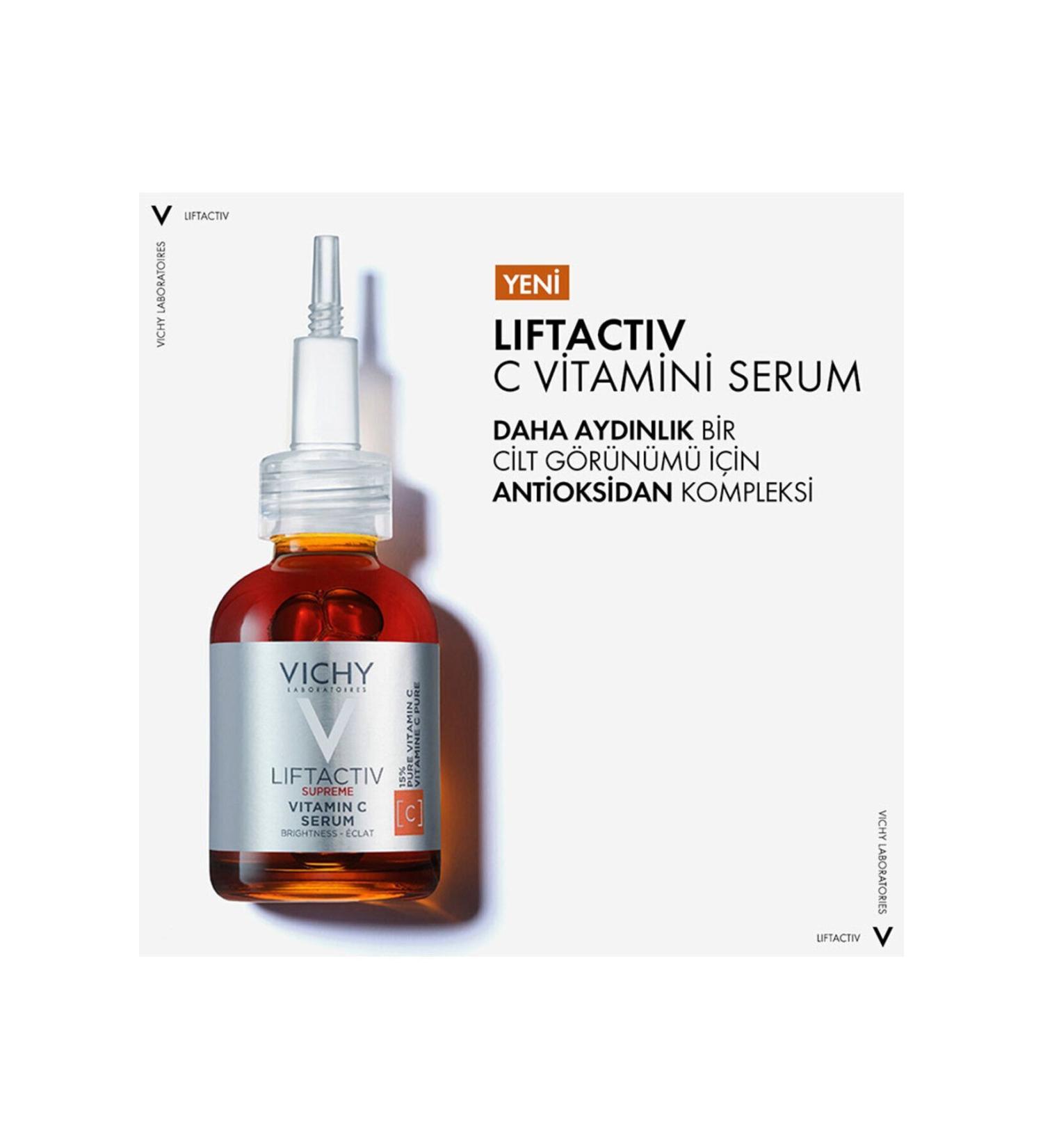 Vichy Serum Helps to Give a Bright Appearance to the Skin with Vitamin C Content 20 ml - Buy Online on GoSupps.com