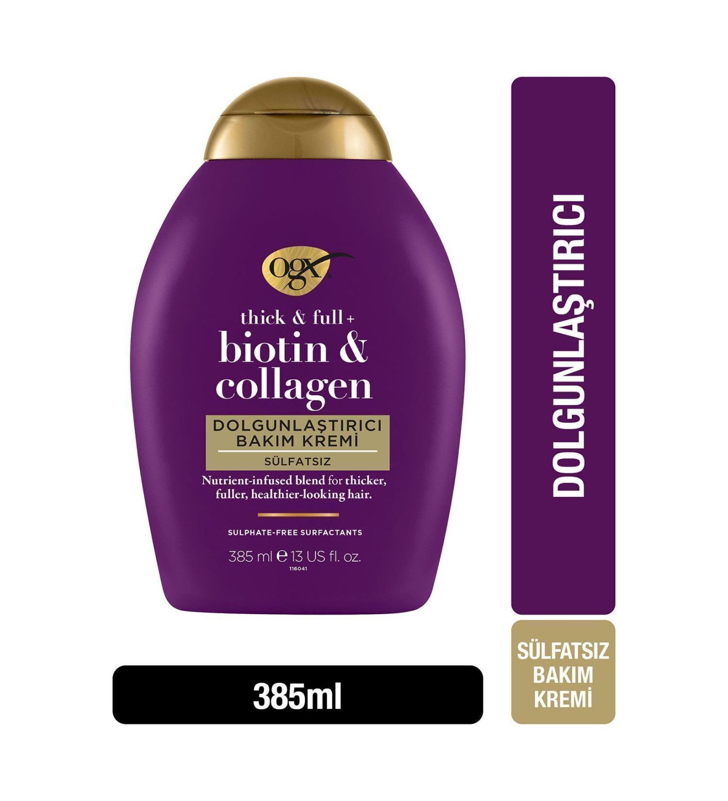 OGX Volumizing Biotin & Collagen Sulfate-Free Hair Care Cream 385 ml - Buy Online on GoSupps.com