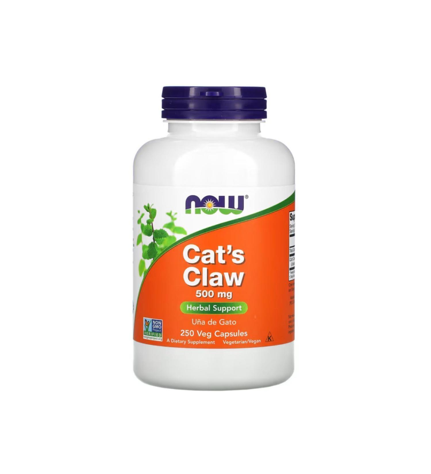 Now Foods Cat's Claw 500 mg 250 Veg Capsules