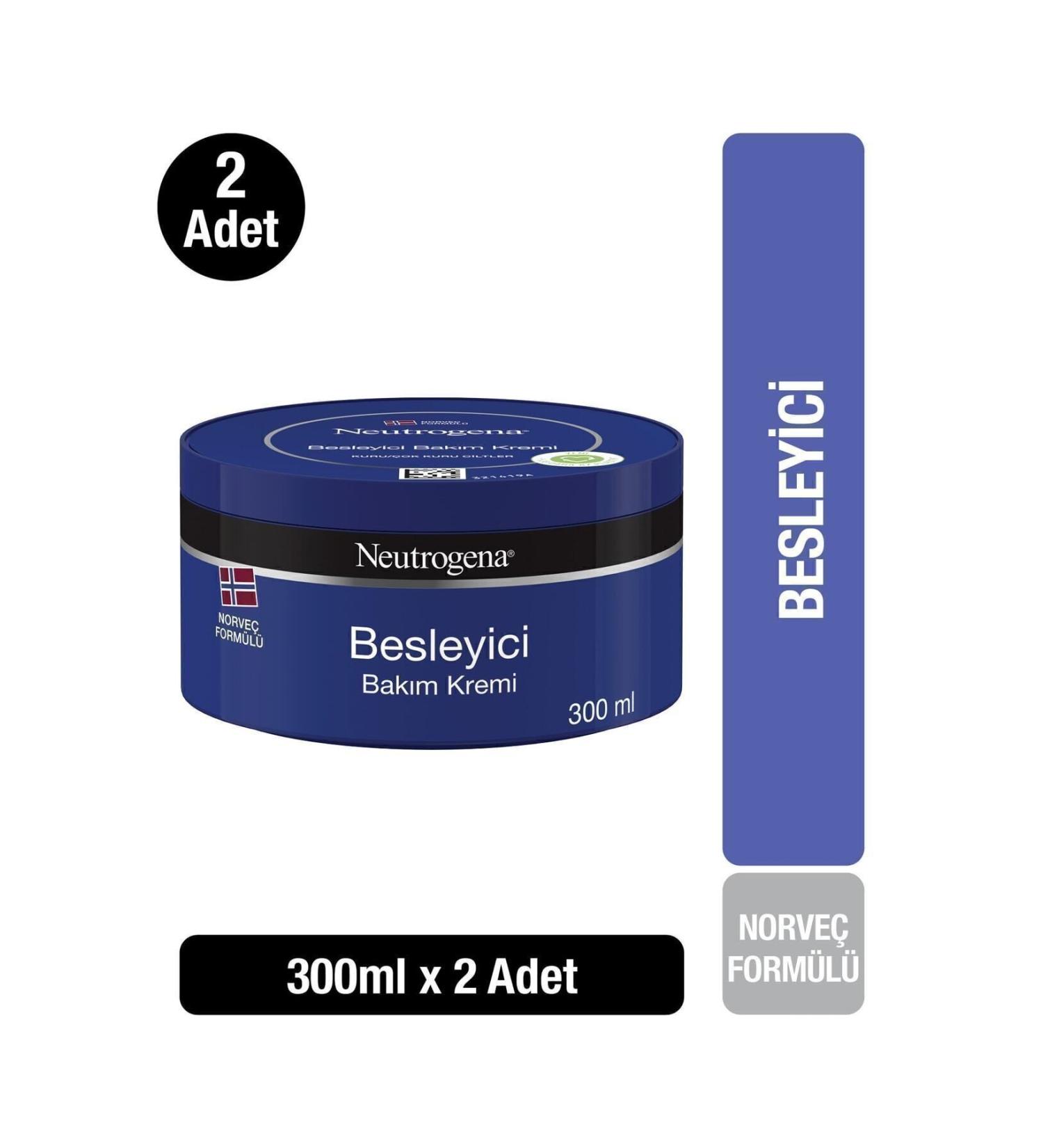 Neutrogena Norwegian Formula Moisturizing and Nourishing Care Cream 300 ml X2