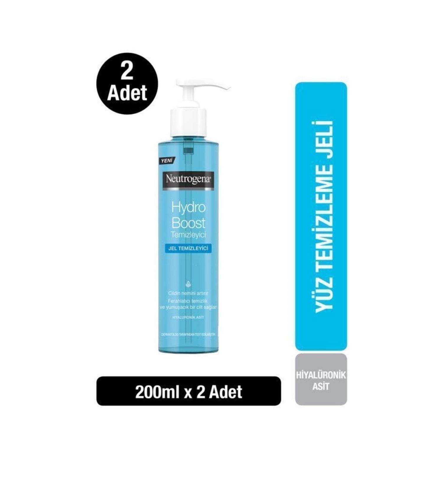 Neutrogena Hydro Boost Water Gel Cleanser 200 ml X 2 Pieces