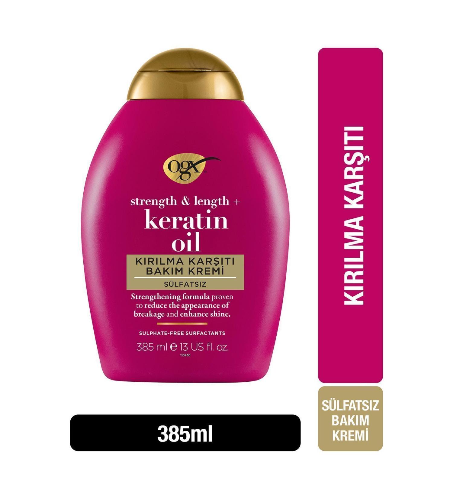 OGX Anti-Breakage Keratin Oil Hair Care Cream 385 ml - Buy Online on GoSupps.com