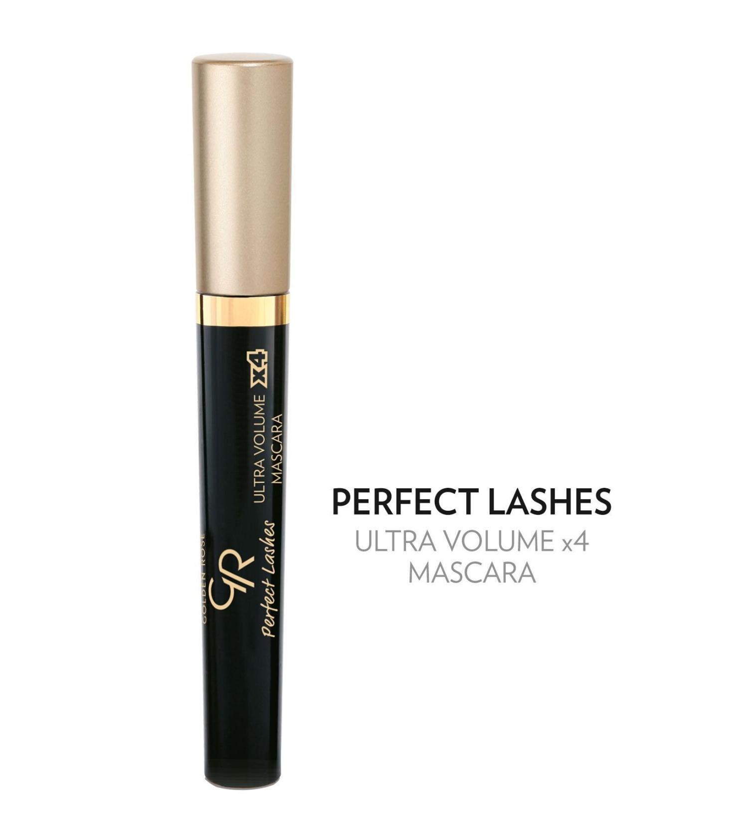 Golden Rose Perfect Lashes Ultra Volume X4 Mascara - Black - Volumizing Mascara - 8691190066635 - Buy Online on GoSupps.com