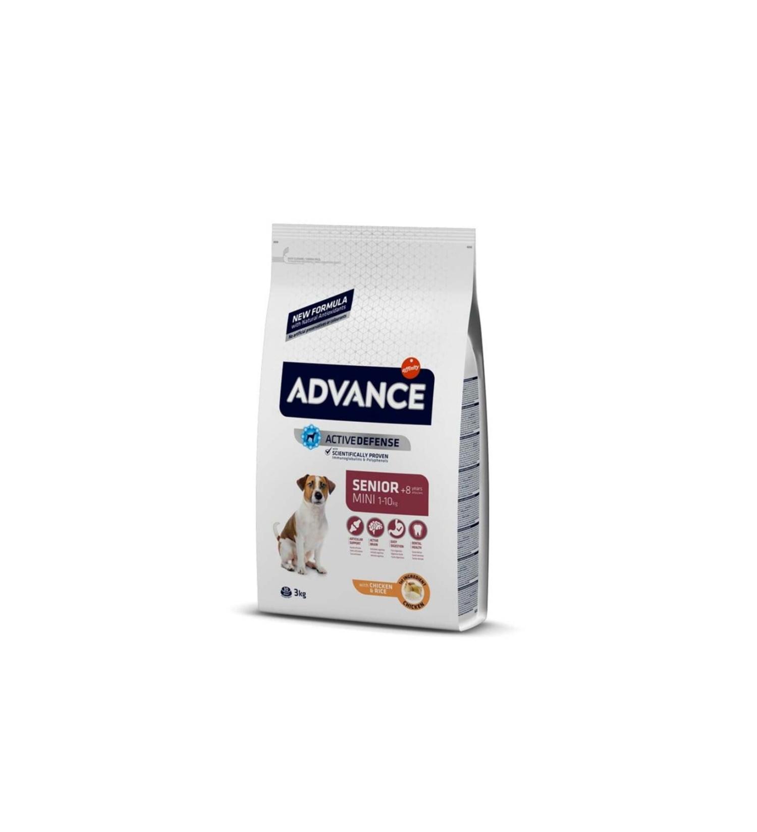 Advance Mini Senior Chicken and Rice Dog Food 3kg
