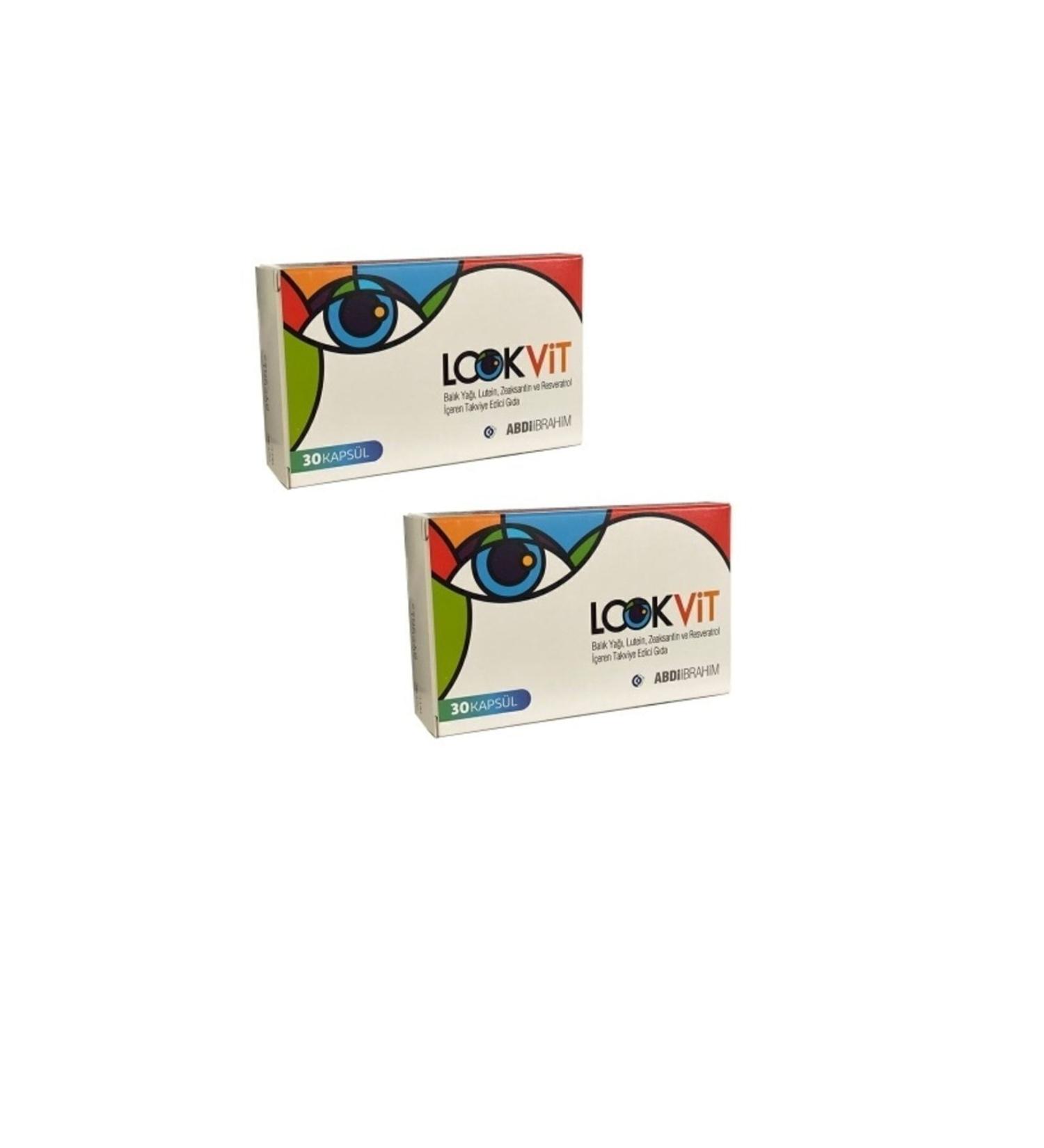 ABD BRAH M Lookvit Food Supplement 30 Capsules X 2 Pieces