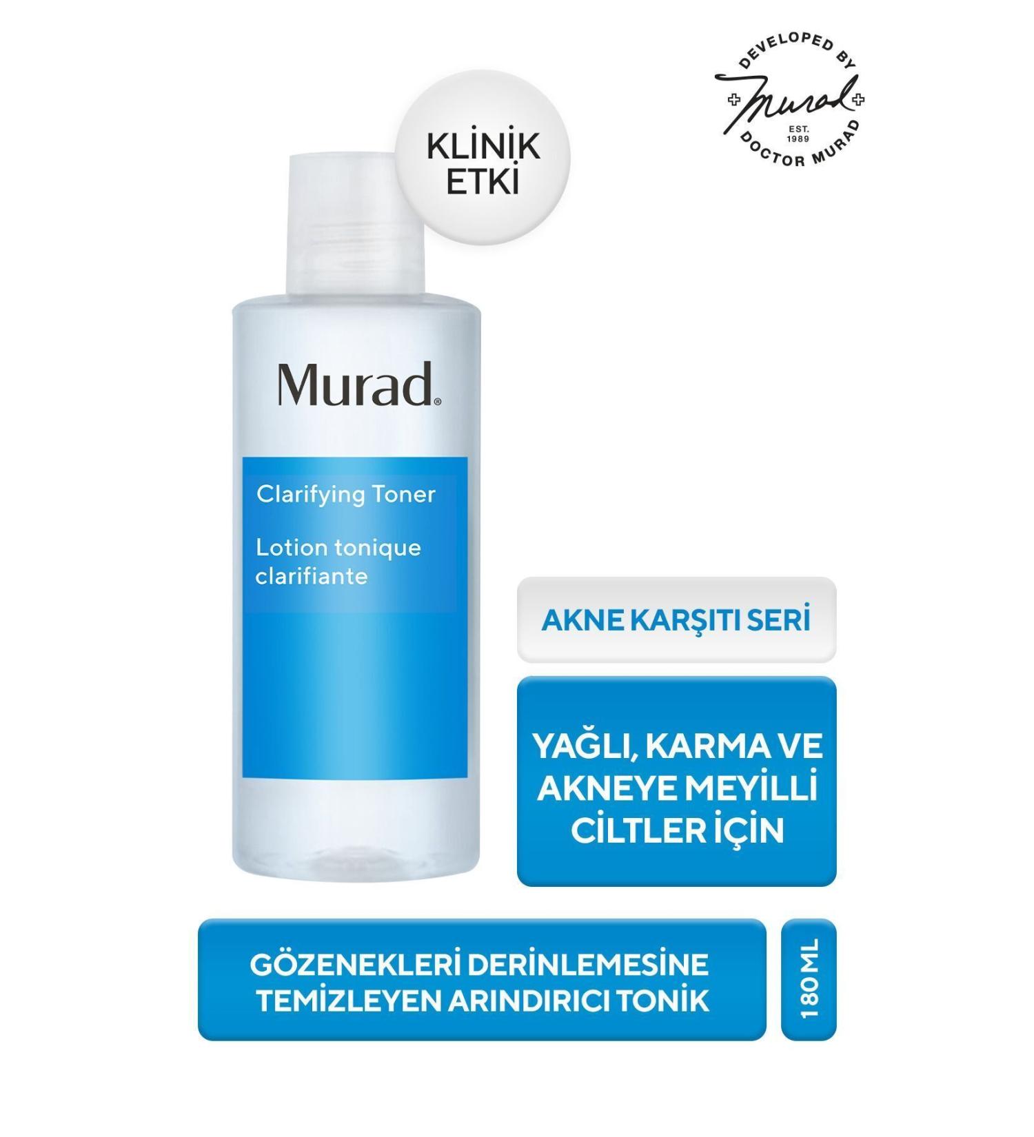 Murad Clarifying Toner Deeply Cleansing Pore Purifying Toner 180 ml D.Center953 - Buy Online on GoSupps.com