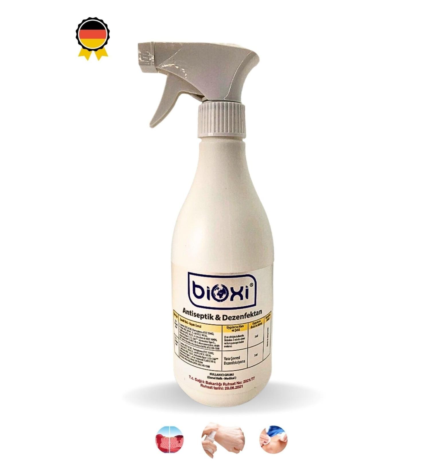 Bioxi Antiseptic and Disinfectant 500 ml | Effective Solution for Hocl-Based Wound Skin and Hand Care - Buy Online on GoSupps.com