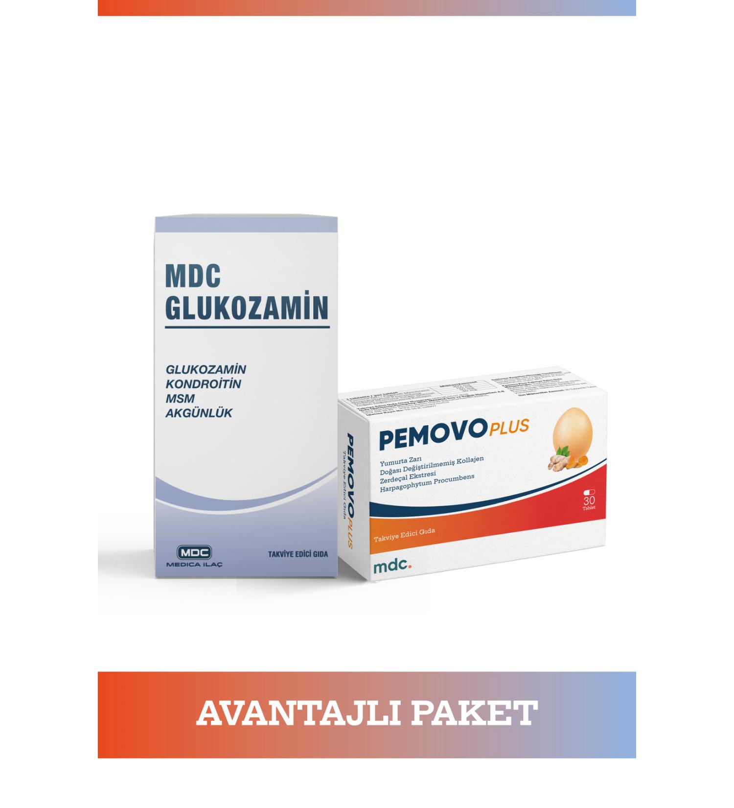 MDC Glucosamine Tablets and Pemovo Plus Advantageous Package - Buy Online on GoSupps.com