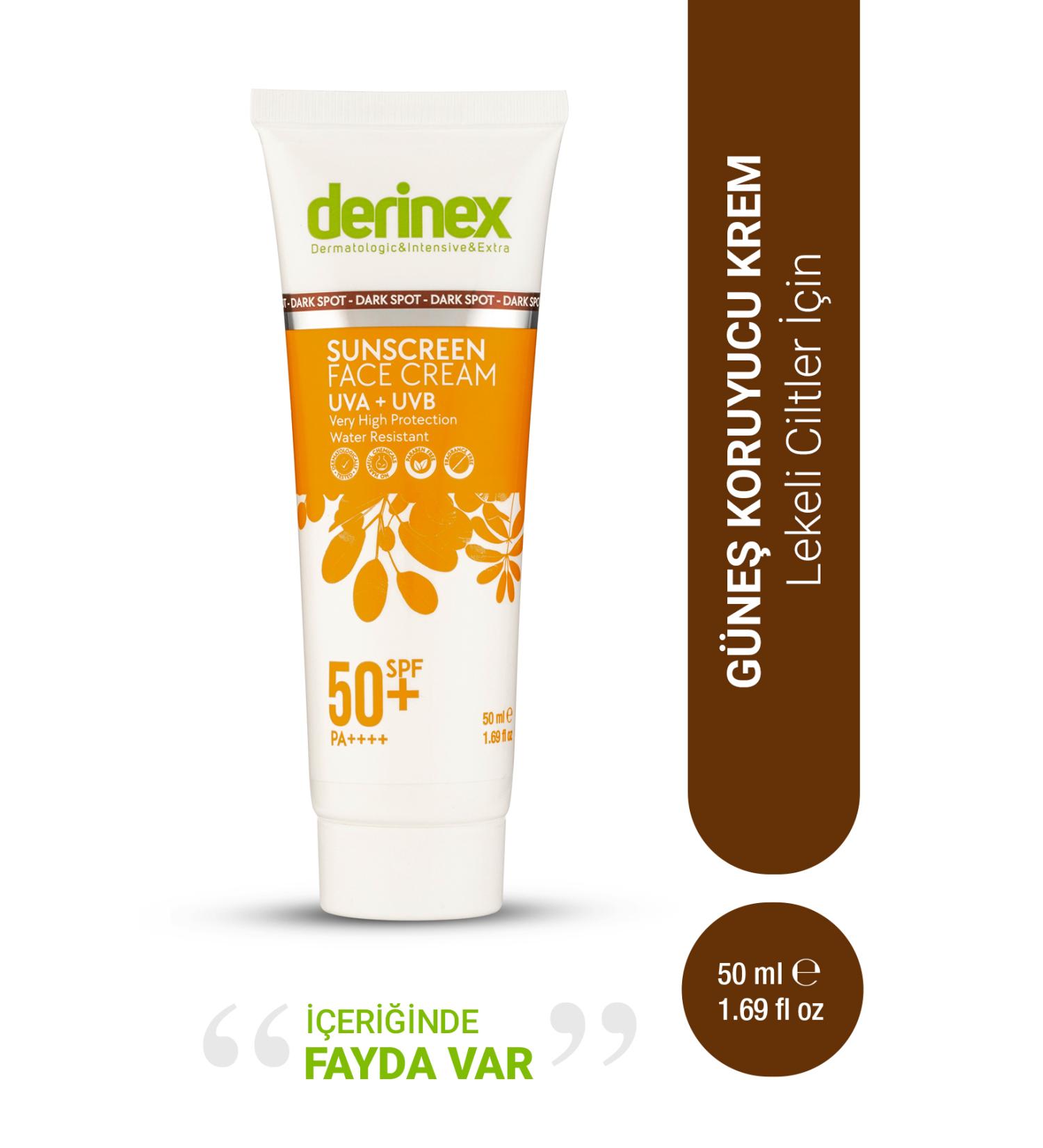 Derinex Sunscreen Cream Spf 50 For Blemished Skin 50 ml - Buy Online on GoSupps.com