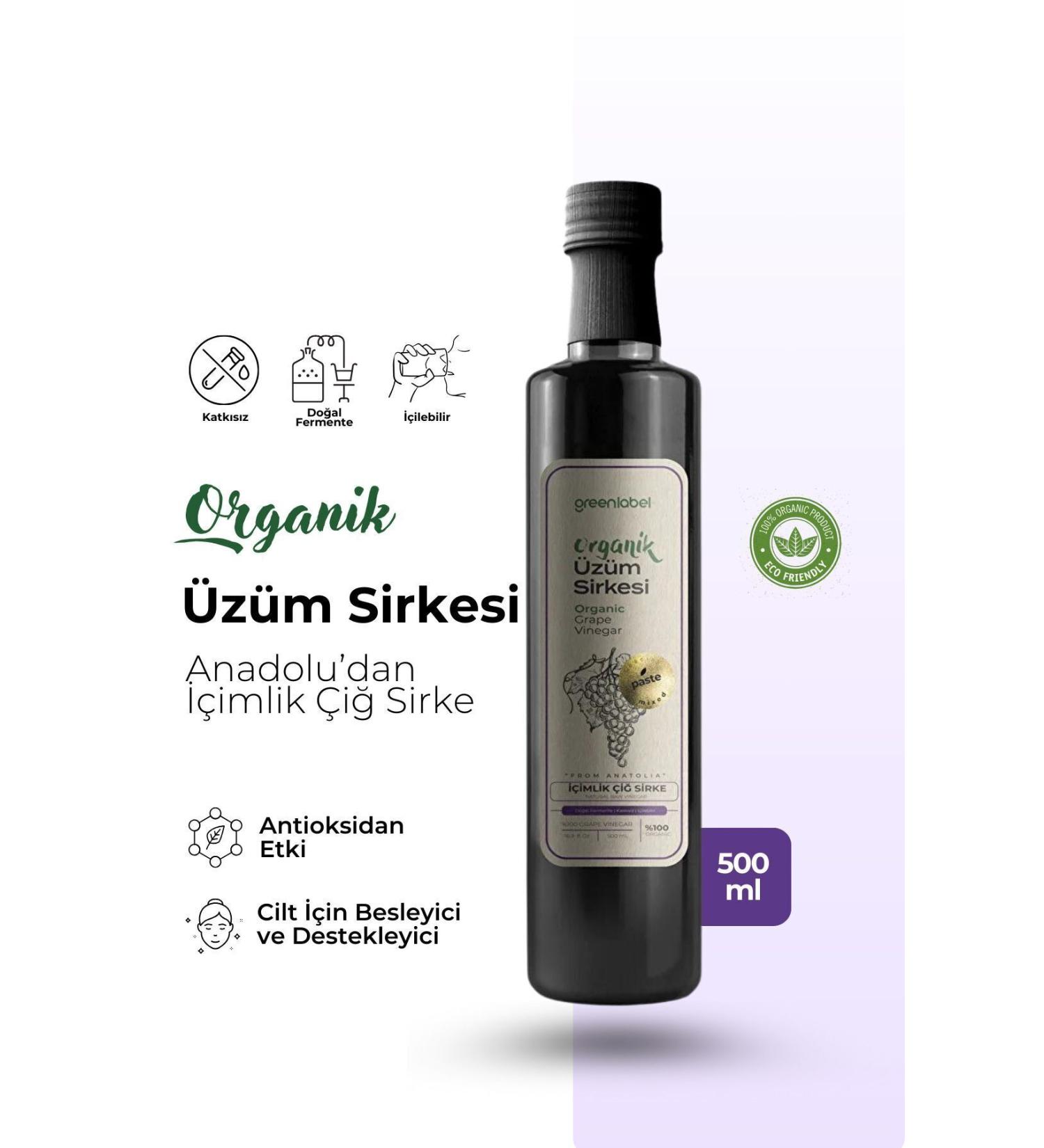 Green Label Greenlabel Organic Grape Vinegar 500ml - Buy Online on GoSupps.com