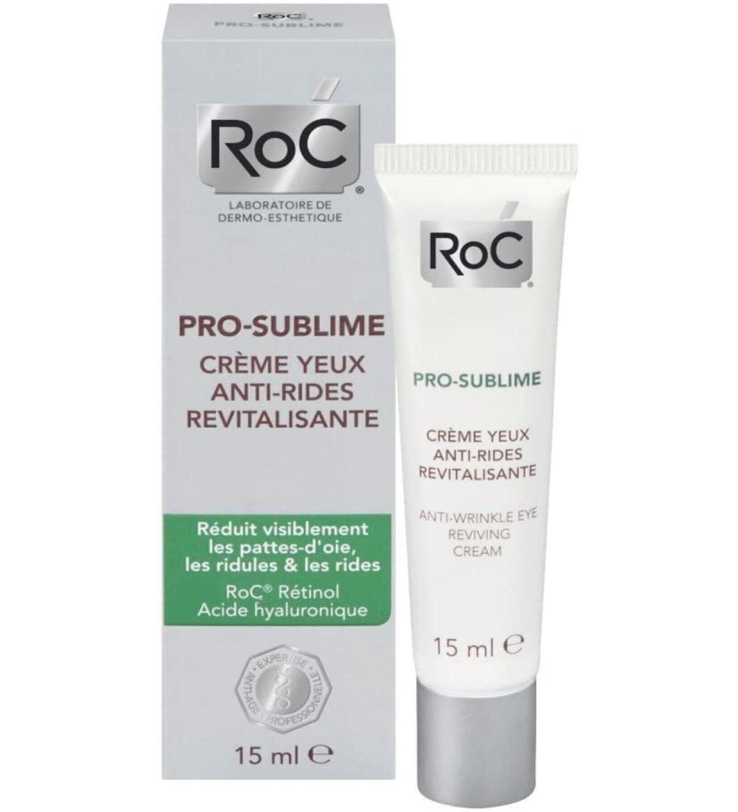 Roc Pro Sublime Anti-Wrinkle Eye Contour Cream 15 ml All Skin Types Easily Absorbed Formula - Buy Online on GoSupps.com