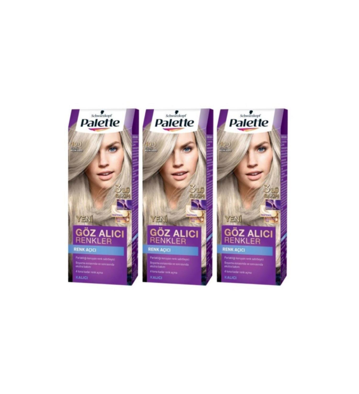 Eye-Catching Colors Hair Dye Palette 10-1 Light Blonde 3 Pack