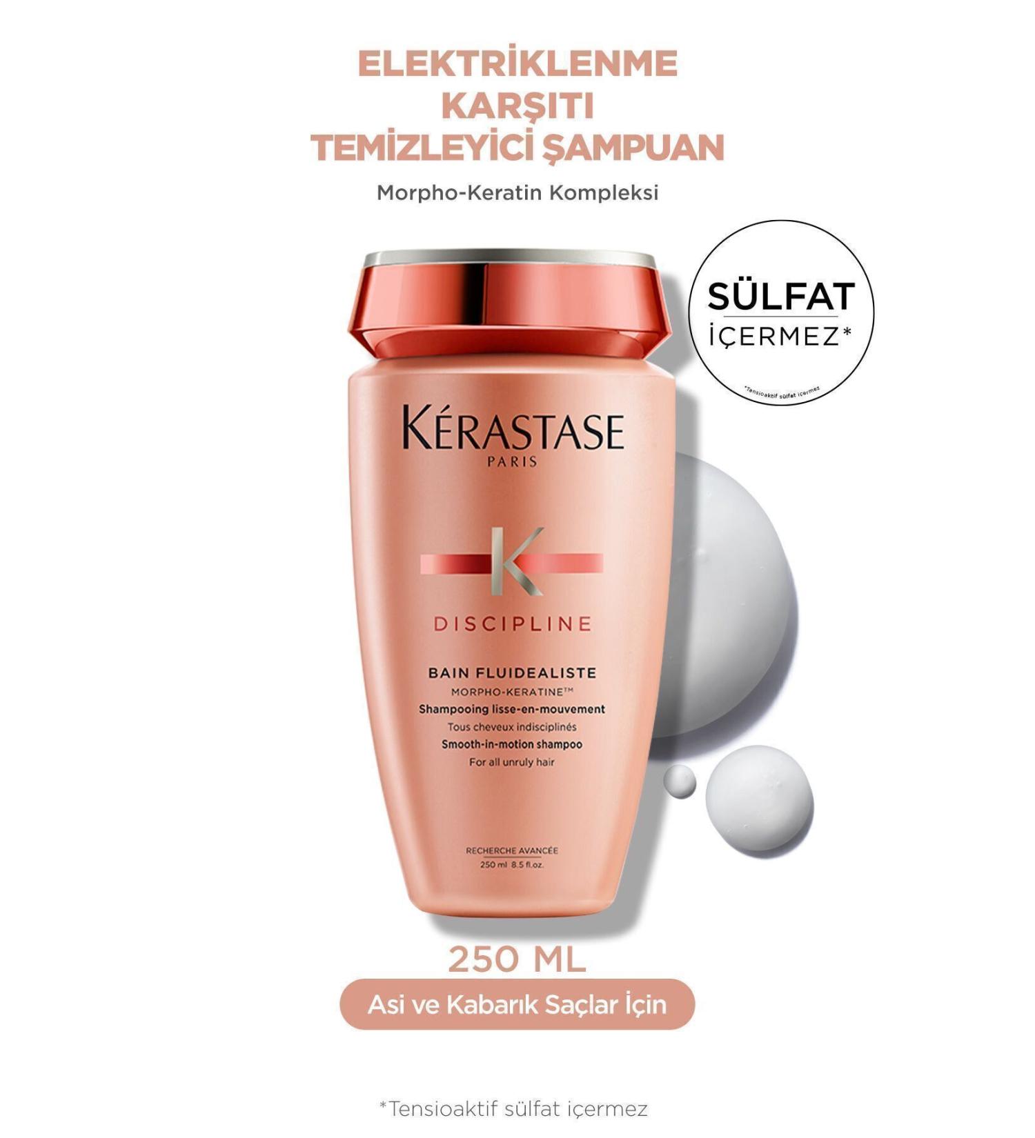 Kerastase Discipline Bain Fluid aliste Sulfate-Free Control Electric for Difficult to Style Hair