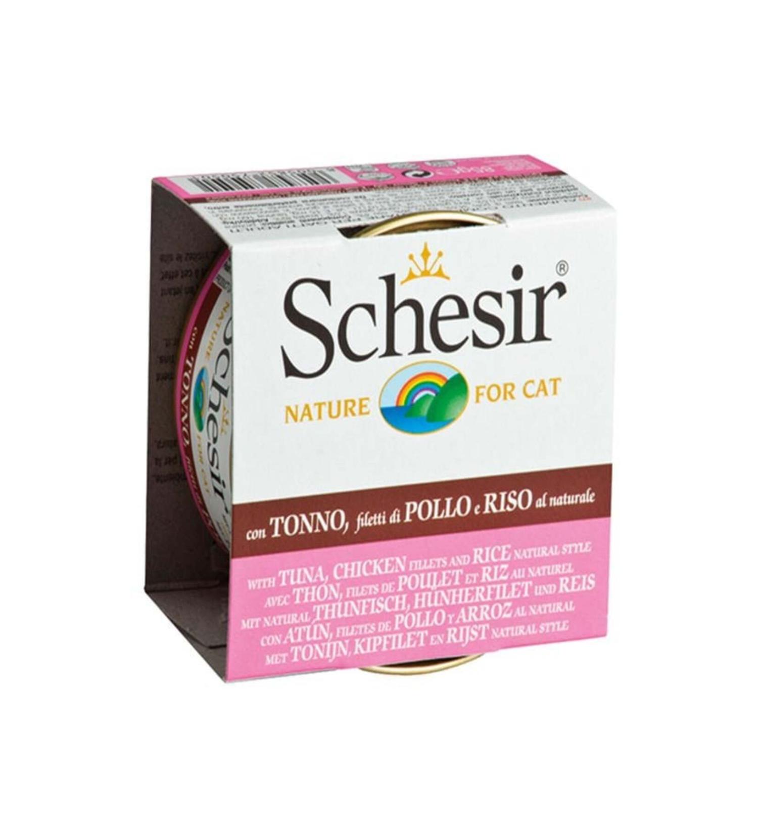 Schesir Tuna and Chicken Natural Canned Cat Food 85 Gr