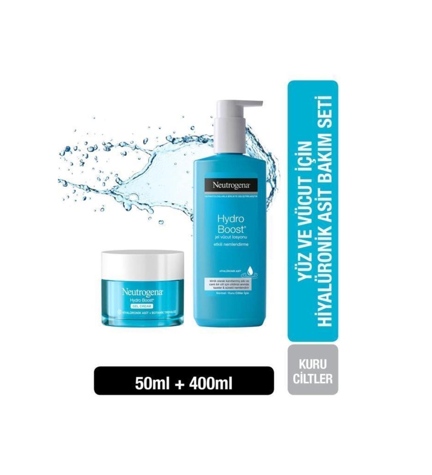 Neutrogena Hydro Boost Gel Cream 50 ml + Gel Body Lotion 400 ml