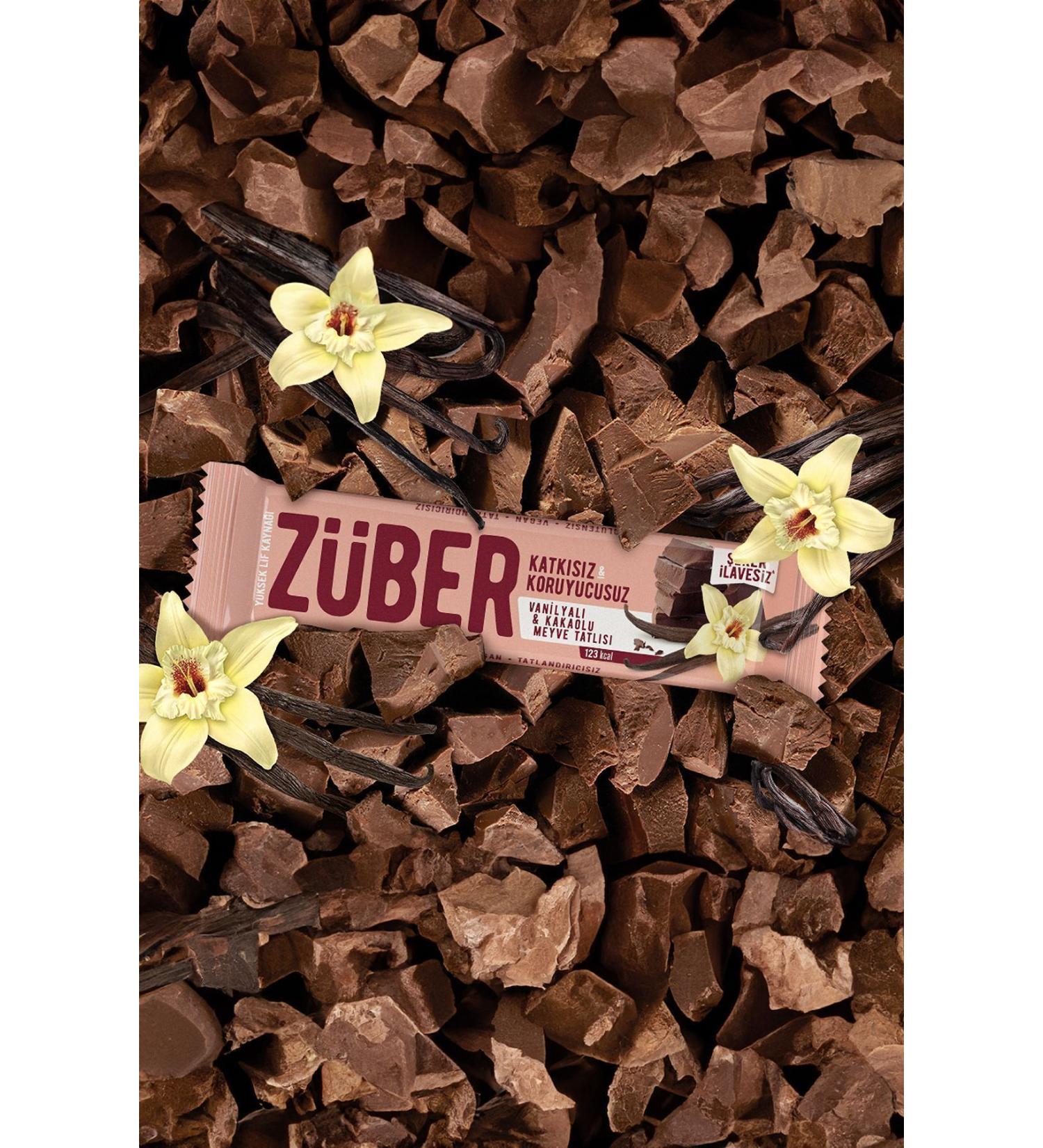Z ber Fruit Bar Vanilla and Cocoa - 40 Gr X 12 Pieces - Buy Online on GoSupps.com