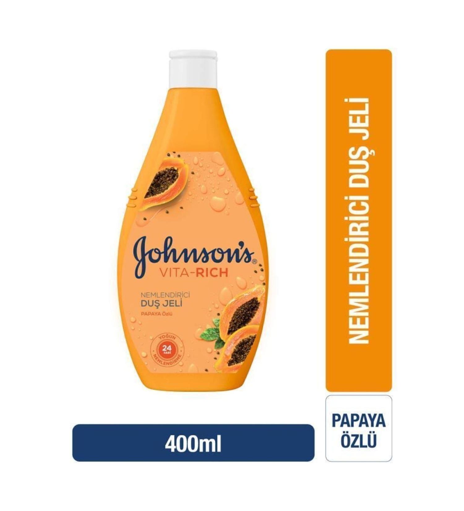 Johnson's Vita-rich Papaya Moisturizing Shower Gel 400ml