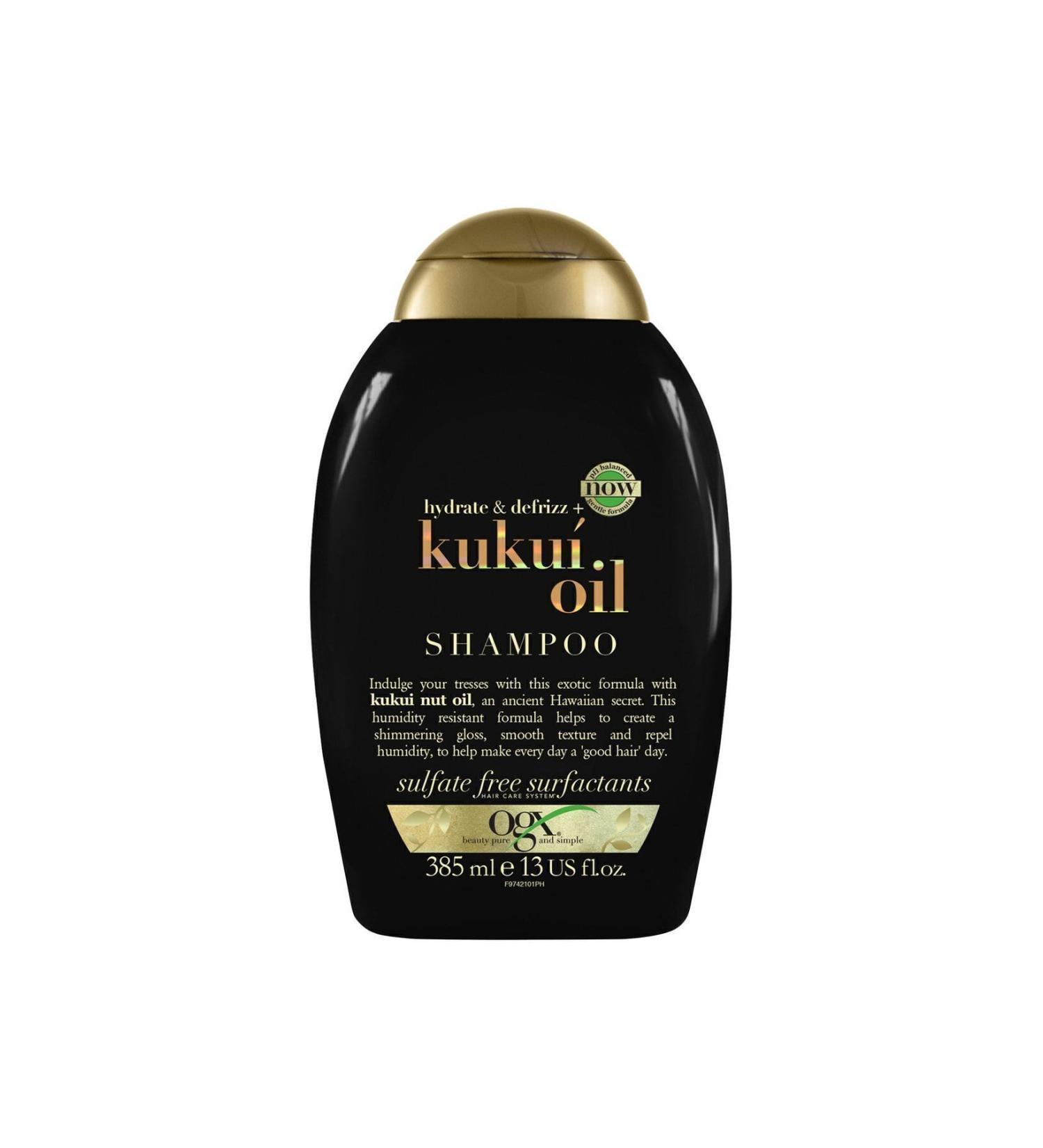OGX Anti-Frizz Kukui Oil Sulfate-Free Shampoo 385 ml - Buy Online on GoSupps.com