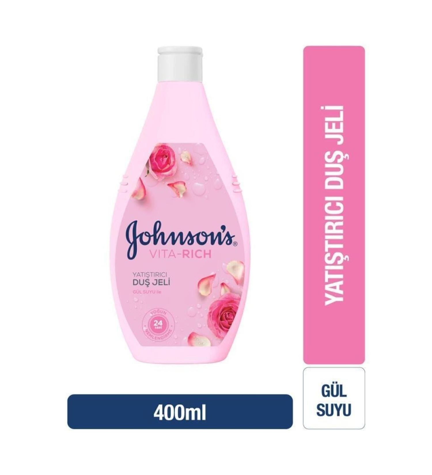 Johnson's Vita-rich Rose Water Soothing Shower Gel 400ml