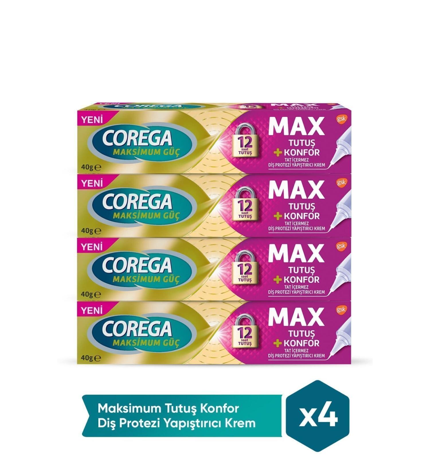 Corega Pillow Comfort Denture Adhesive Cream x 4 Pcs - Buy Online on GoSupps.com