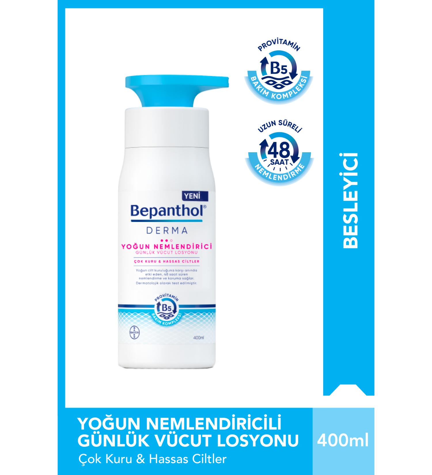 Bepanthol Derma Daily Intensive Moisturizing Body Lotion 400 ml For Very Dry and Sensitive Skin - Buy Online on GoSupps.com