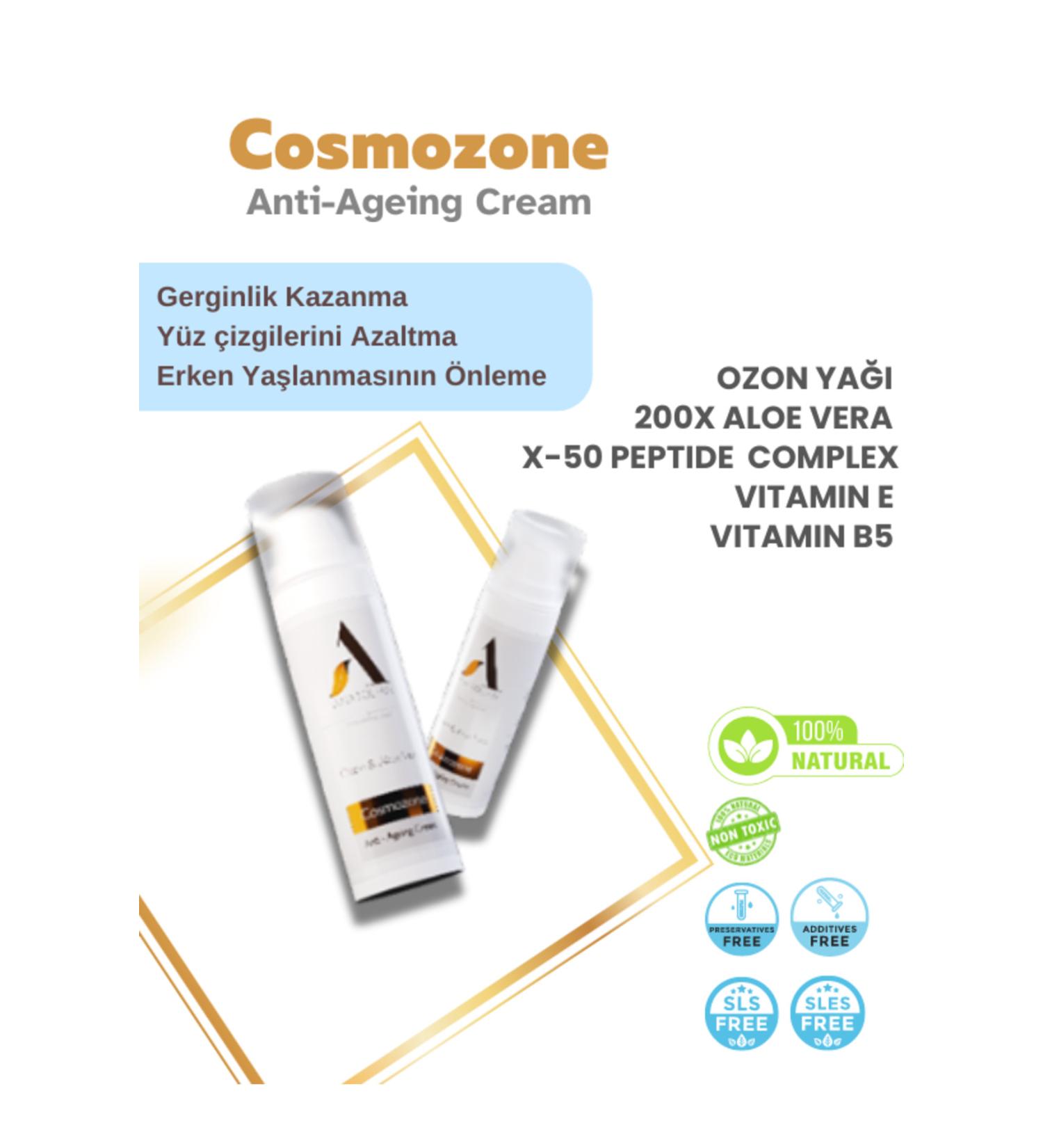 Cosmozone Anti-aging Cream Anti-aging Anti-Spot Repair Cream Ozone 200x Aloe Vera - Buy Online on GoSupps.com