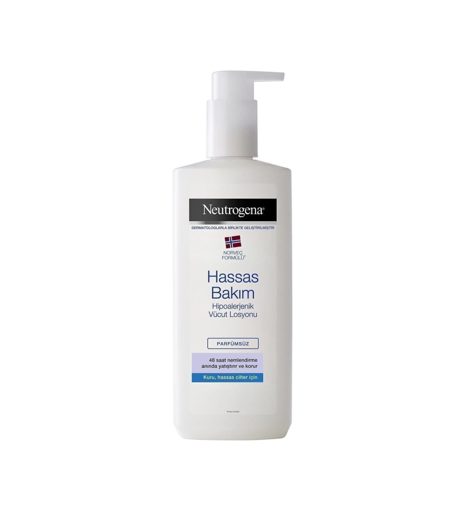 Neutrogena Sensitive Care Deep Moisture Unscented Body Lotion 400 ml X2