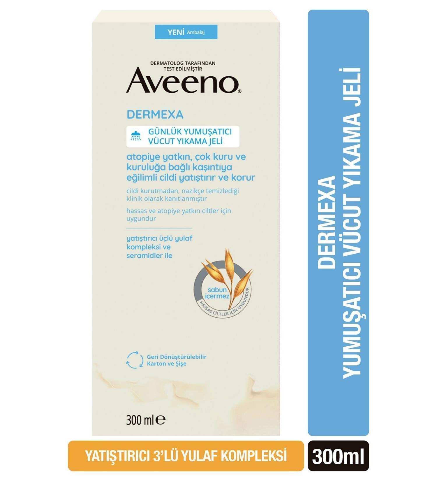 AVEENO Dermexa Softening Body Shampoo for Atopic Prone Skin 300 ml - Buy Online on GoSupps.com
