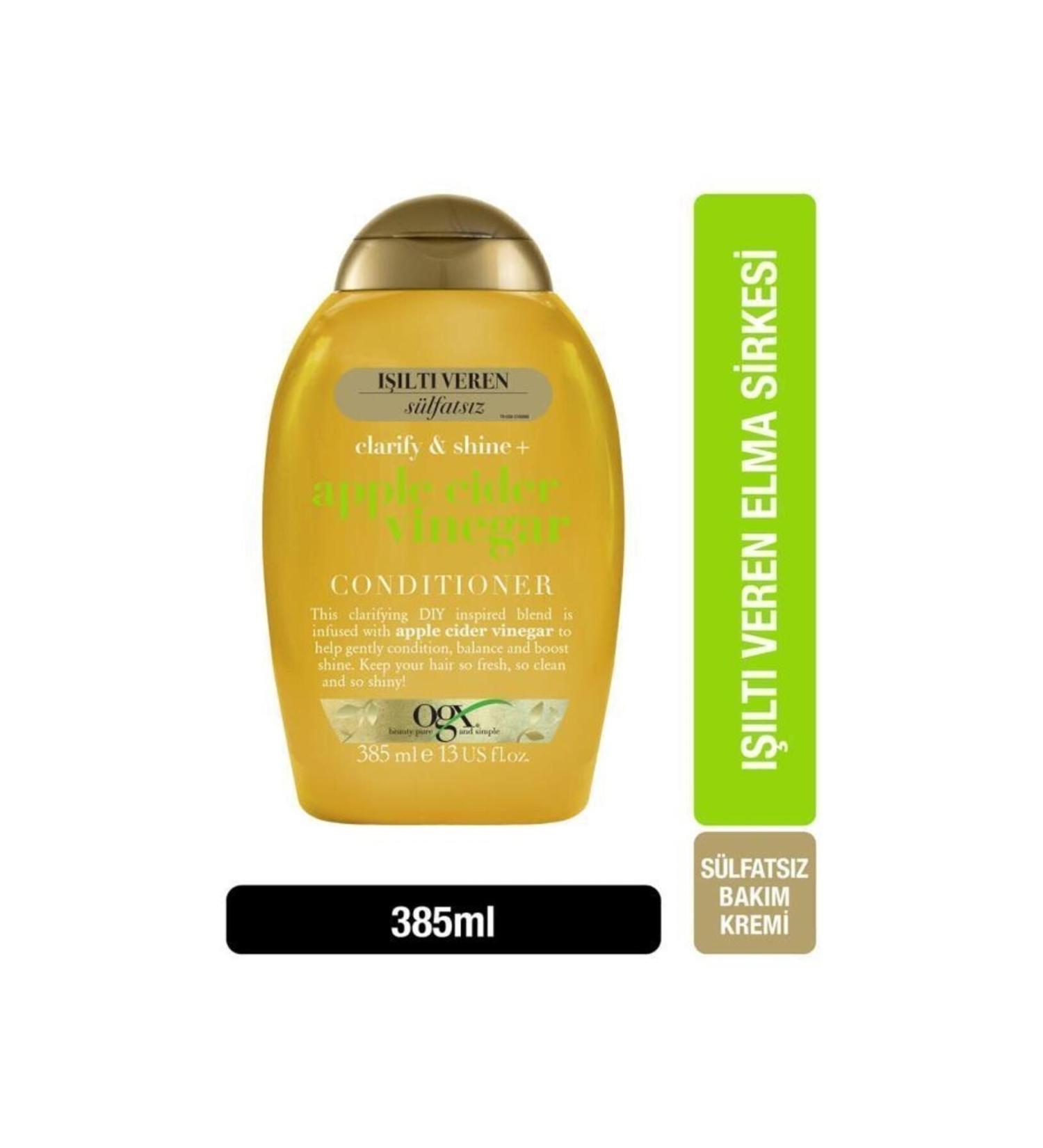 OGX Glowing Apple Cider Vinegar Hair Care Conditioner 385 ml - Buy Online on GoSupps.com