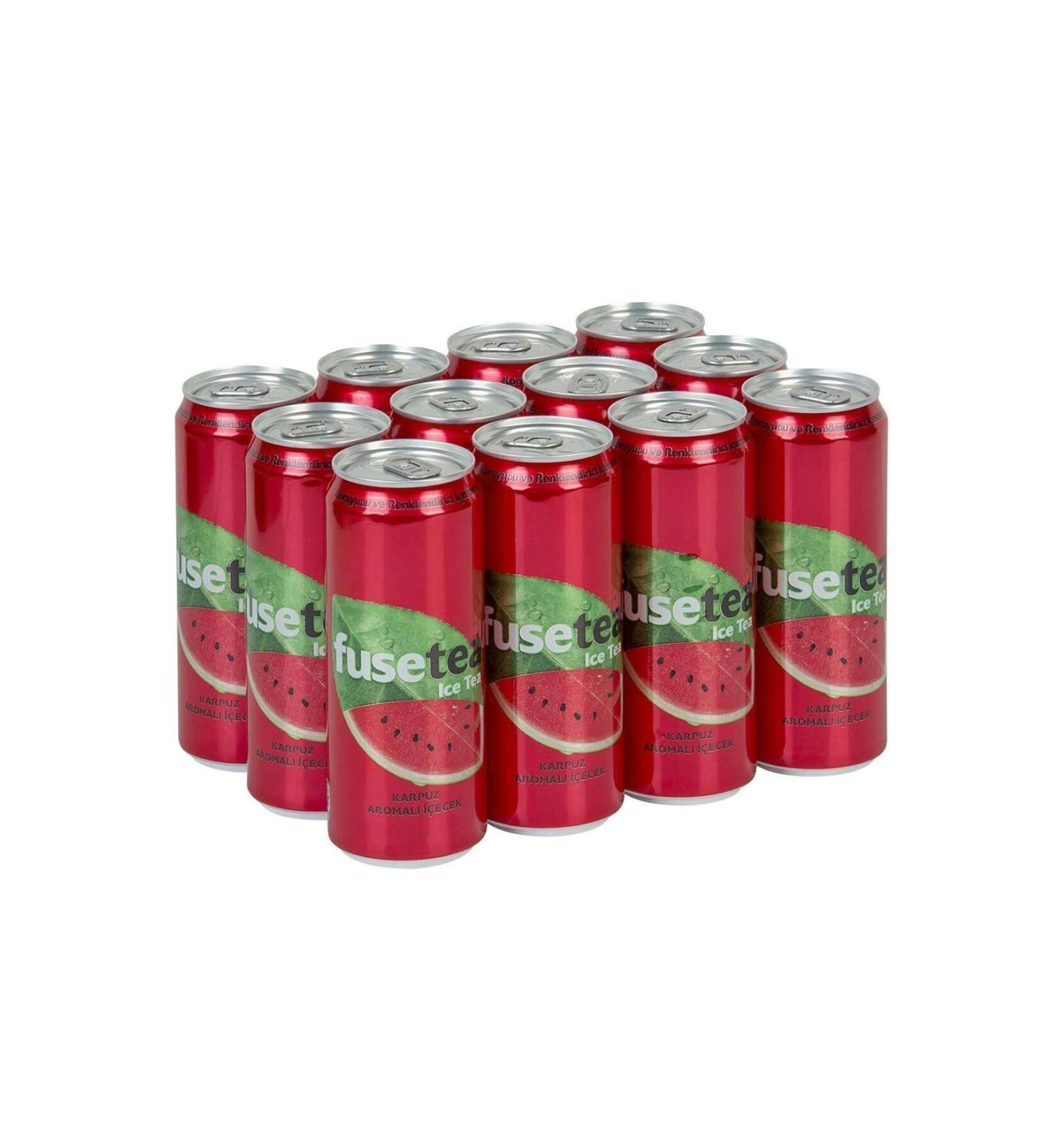 Fuse Tea Watermelon Flavored Iced Tea 330 Ml X 12 Pieces