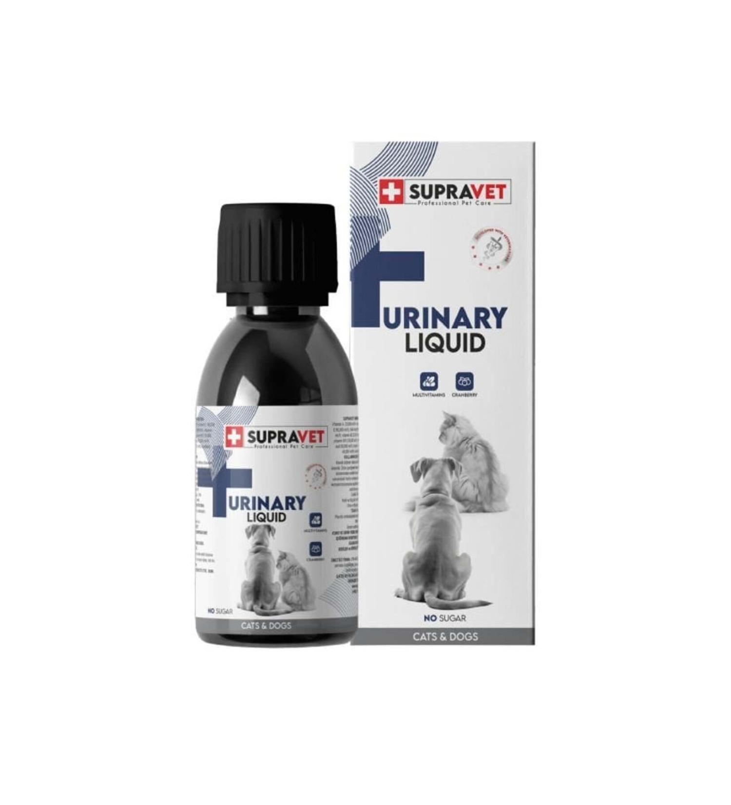 NT GROUP Supravet Urinary Urinary Health System Support Liquid Drops for Cats and Dogs 100 Ml