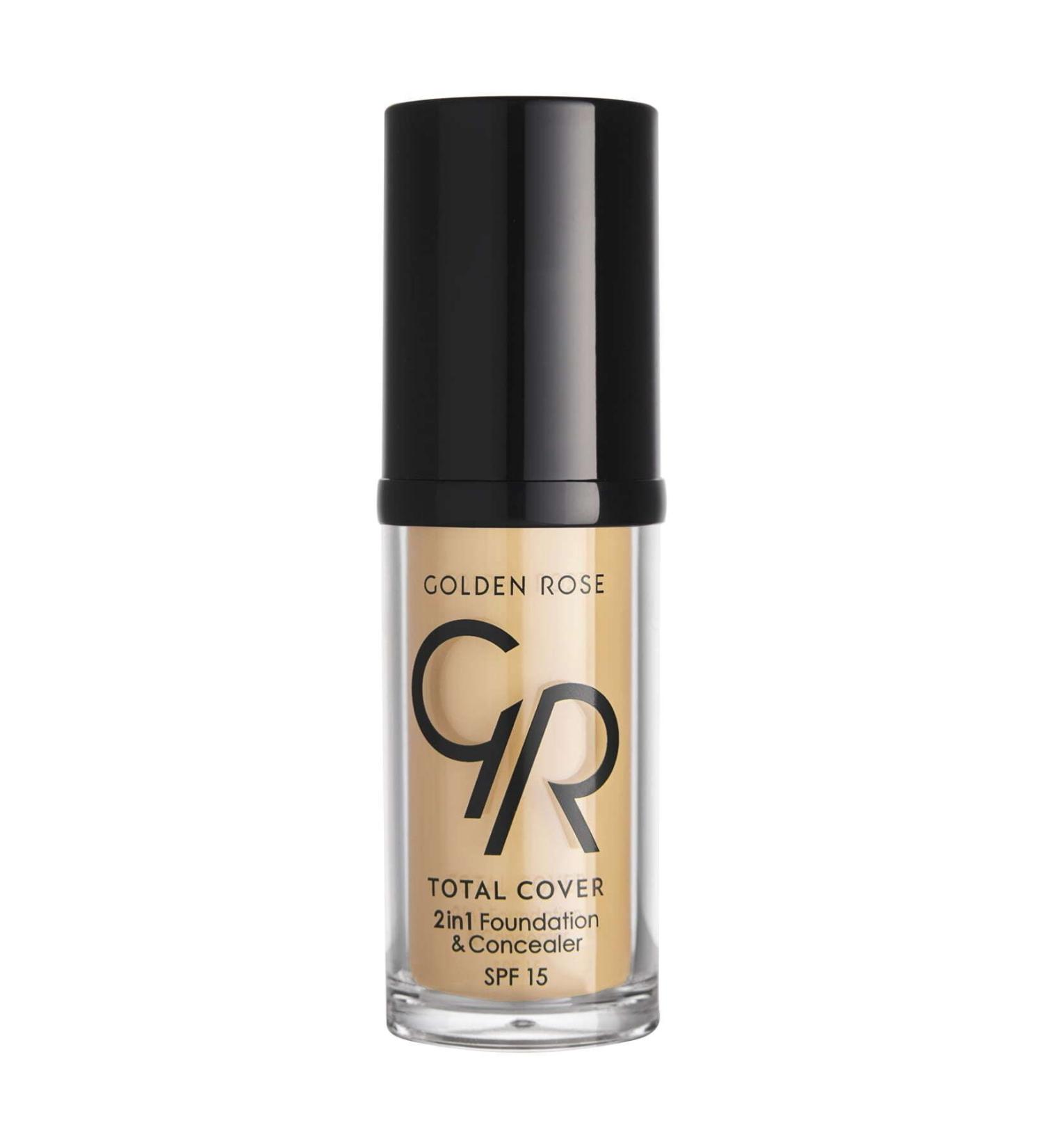 Golden Rose Total Cover 2in1 Foundation & Concealer No: 03 Almond - Foundation & Concealer - 8691190963637 - Buy Online on GoSupps.com