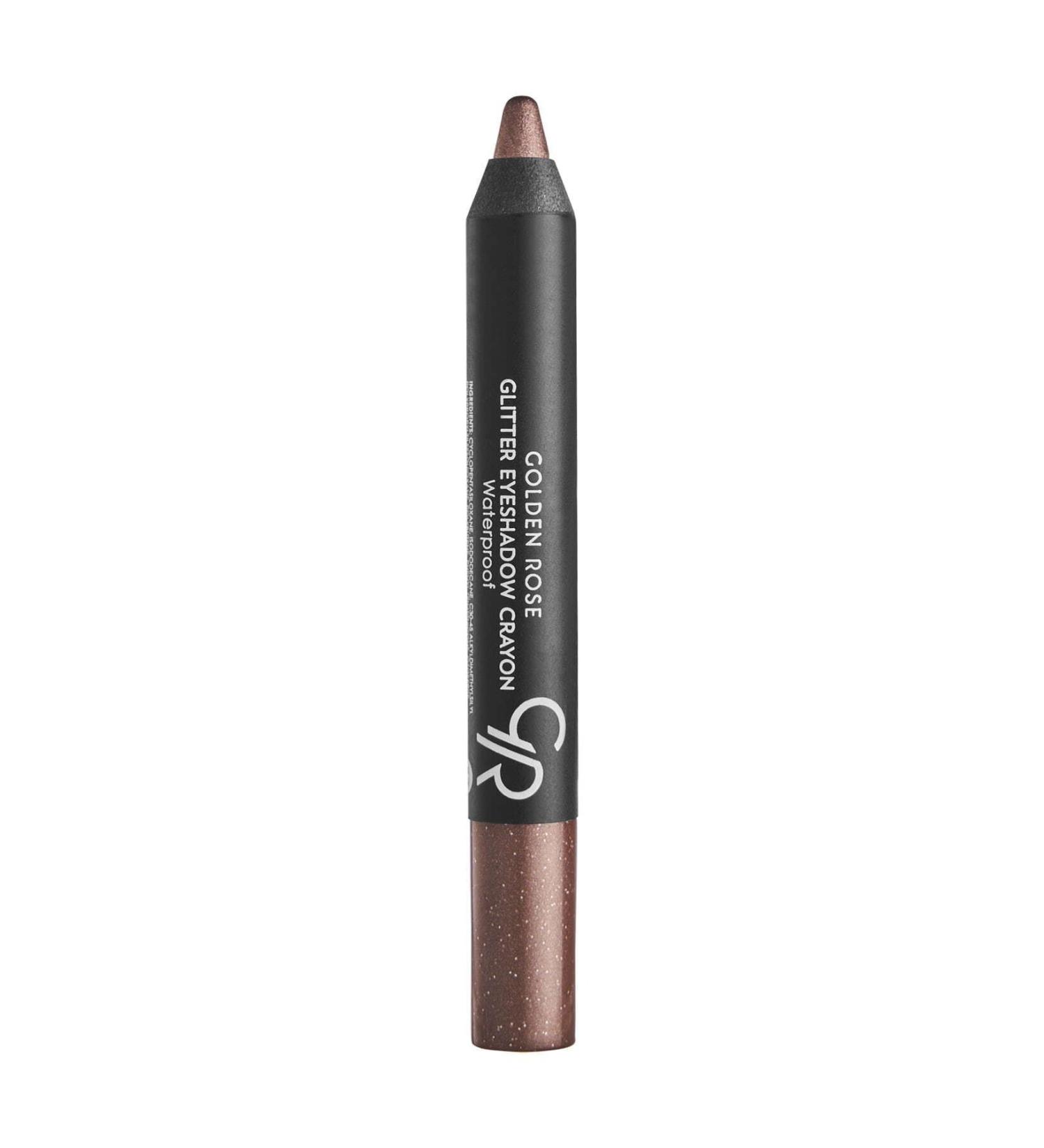 Golden Rose Glitter Eyeshadow Crayon Waterproof No: 54 Shiny Brown - Glitter Pencil Eyeshadow - 8691190815547 - Buy Online on GoSupps.com