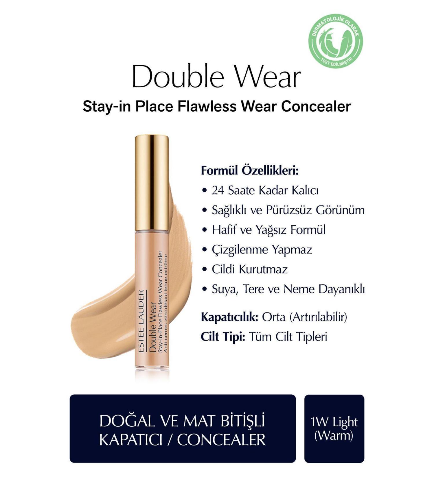 Estee Lauder Concealer that provides long-lasting and smooth appearance - 1W 7ml