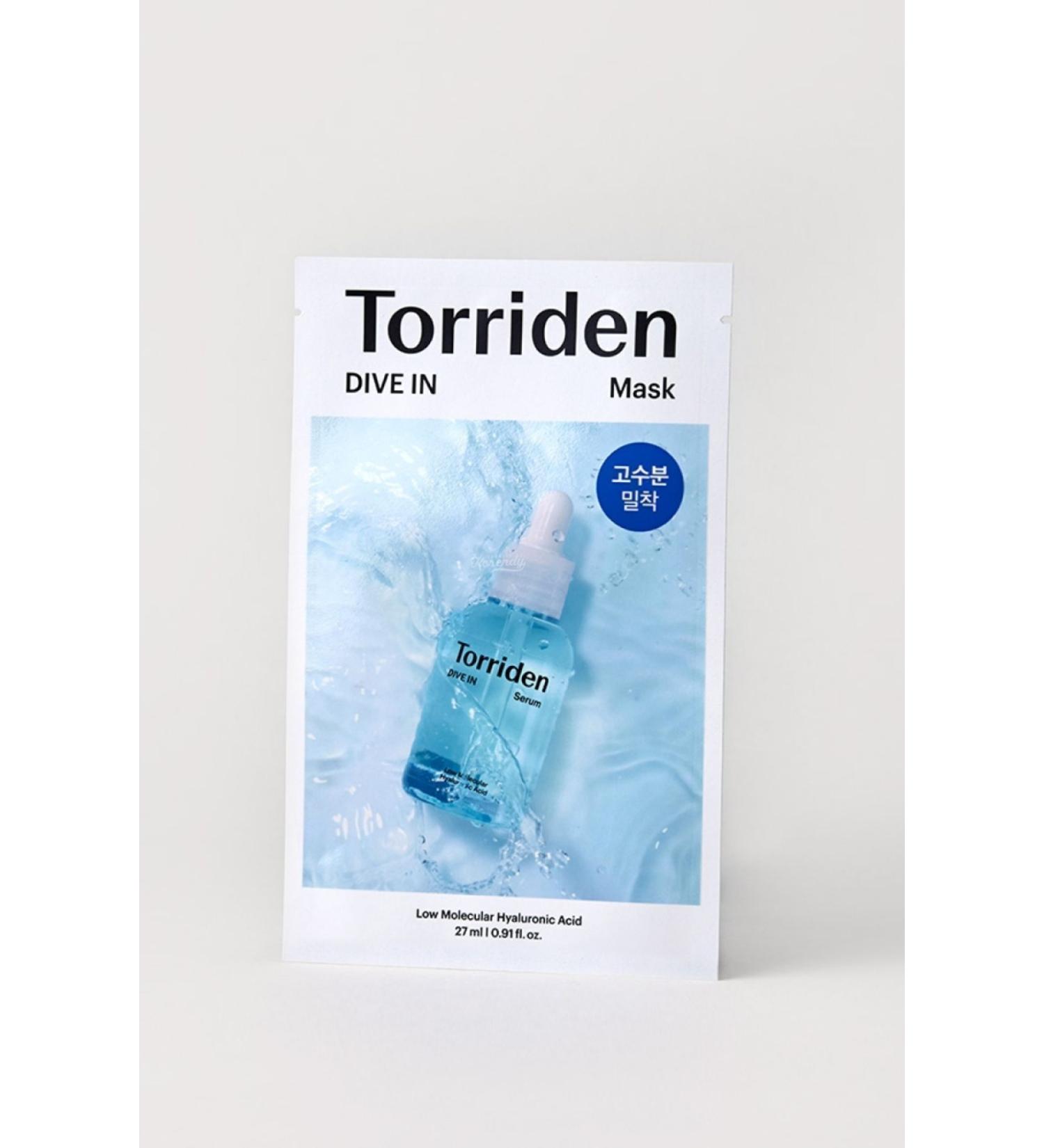 Torriden Dive-in Low Molecular Hyaluronic Acid Mask Pack (KORENDY) Hyaluronic Acid Moisture Bomb Mask 27ml - Buy Online on GoSupps.com