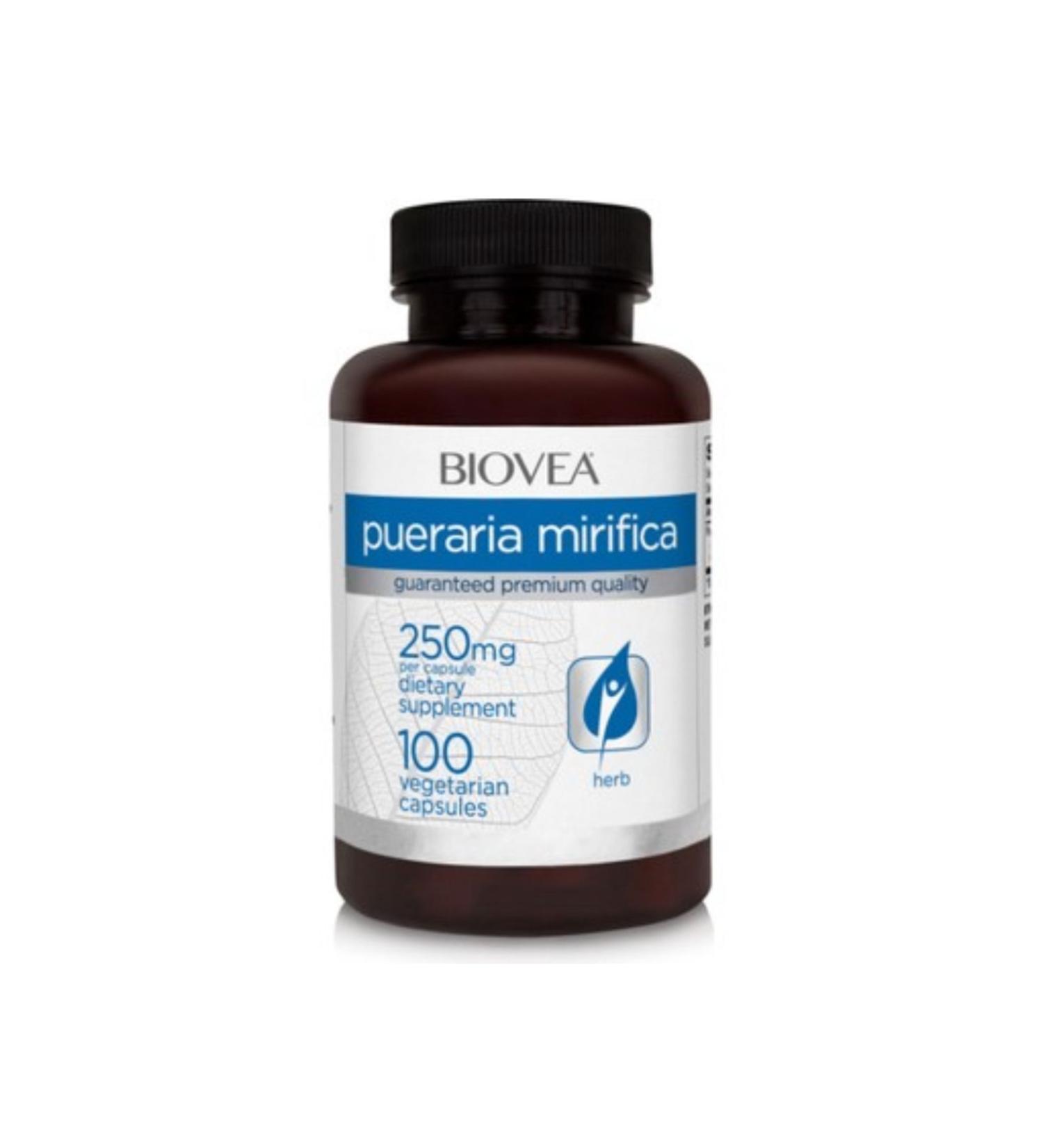 Biovea Pueraria Mirifica Breast Enlargement Skin Care Herbal Food Supplement 100 Capsules - Buy Online on GoSupps.com